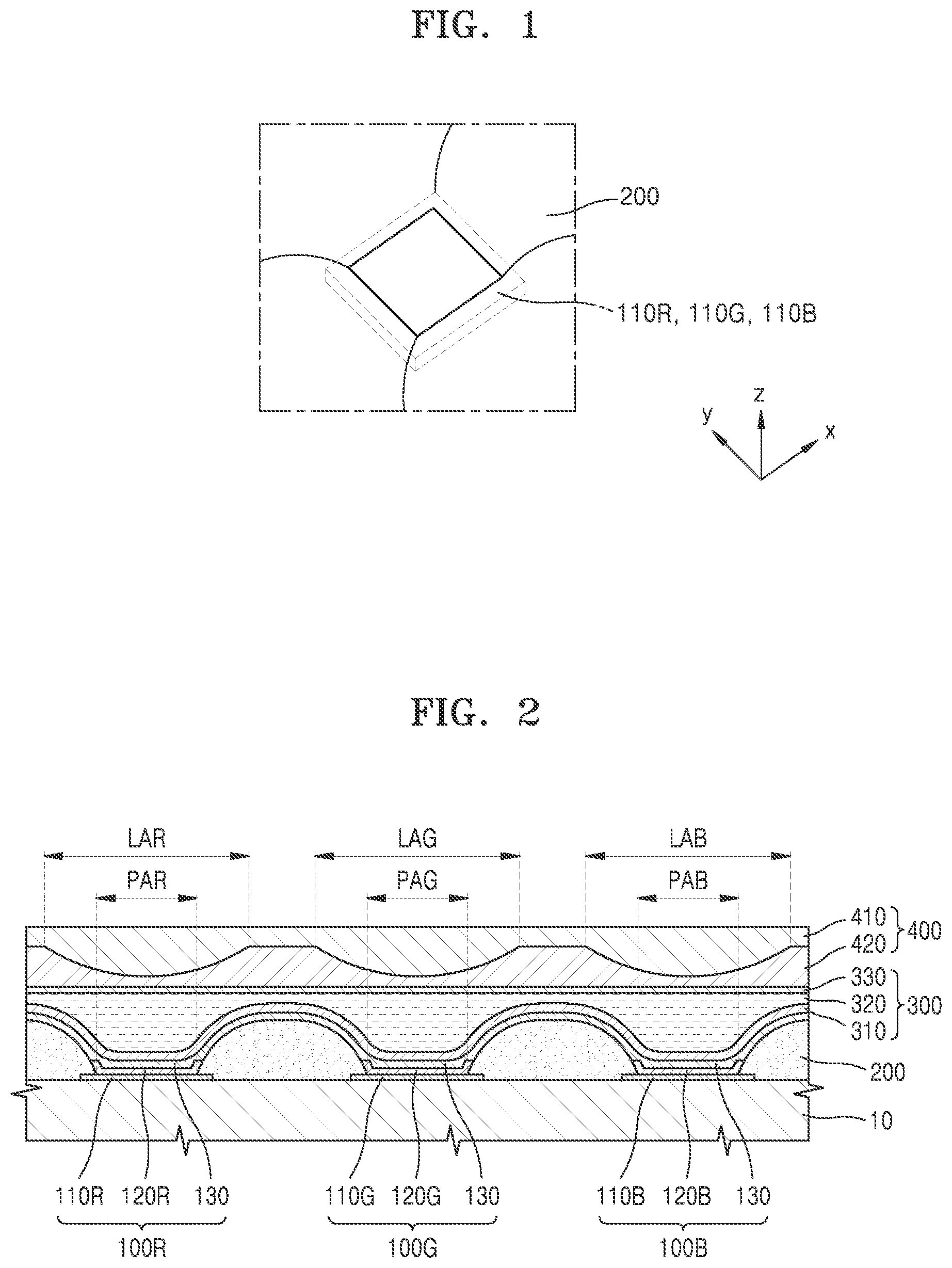 Patent US11785820 Figure 1 – Organic light-emitting display device