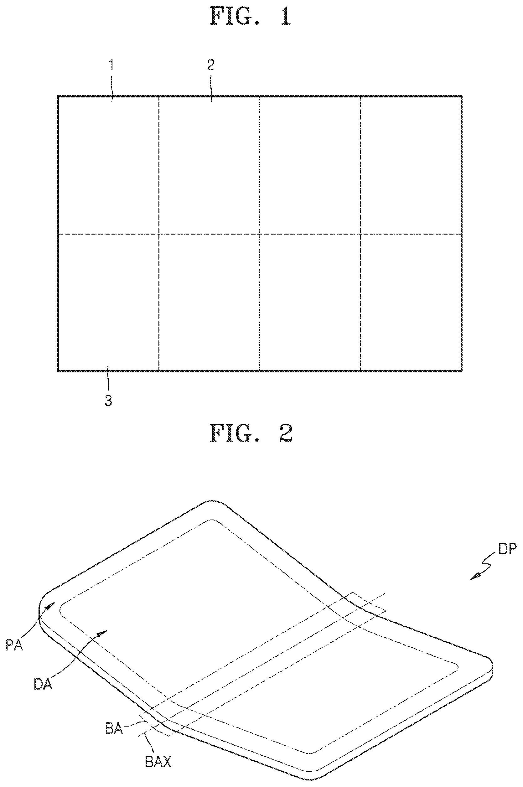 Patent US11785833 — Display apparatus including an anti-crack projection — Figure 1