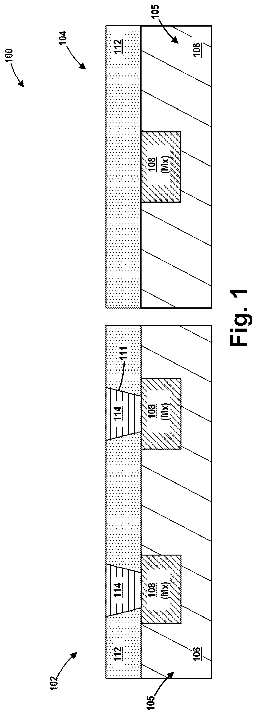 Patent US11785860 — Top electrode for a memory device and methods of making such a memory device — Figure 1