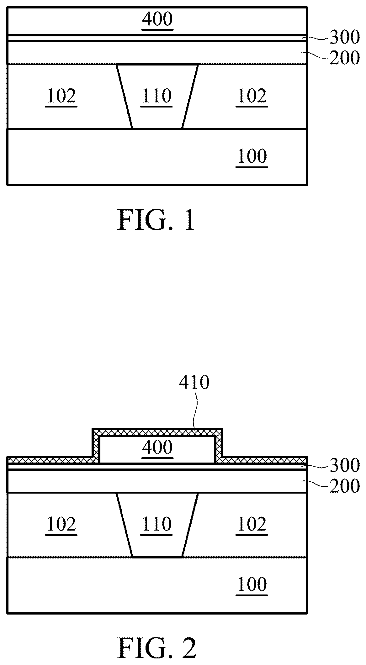 Patent US11785868 — Semiconductor structure and method of forming the same — Figure 1