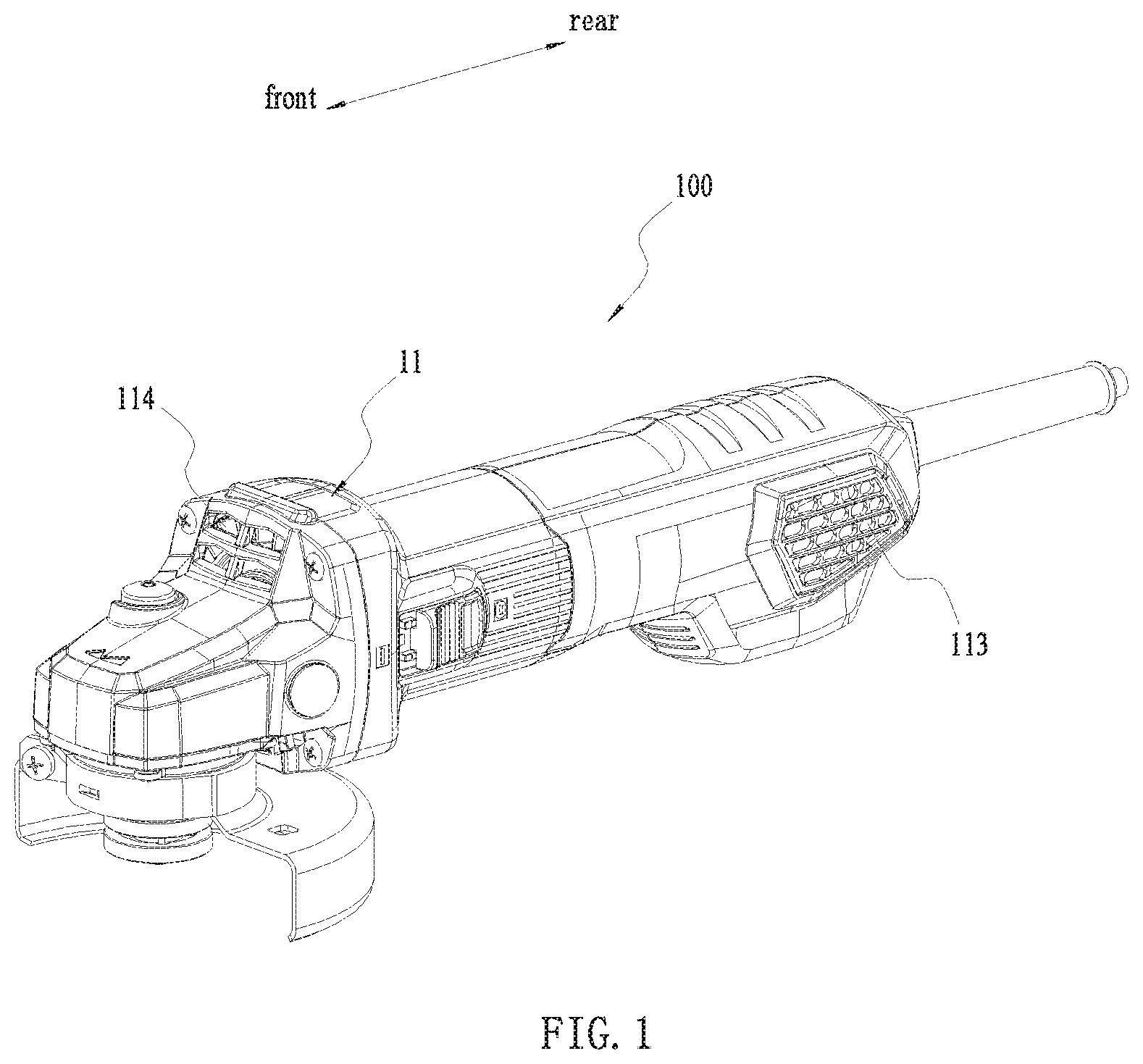 Patent US11787009 Figure 1 – Electric tool