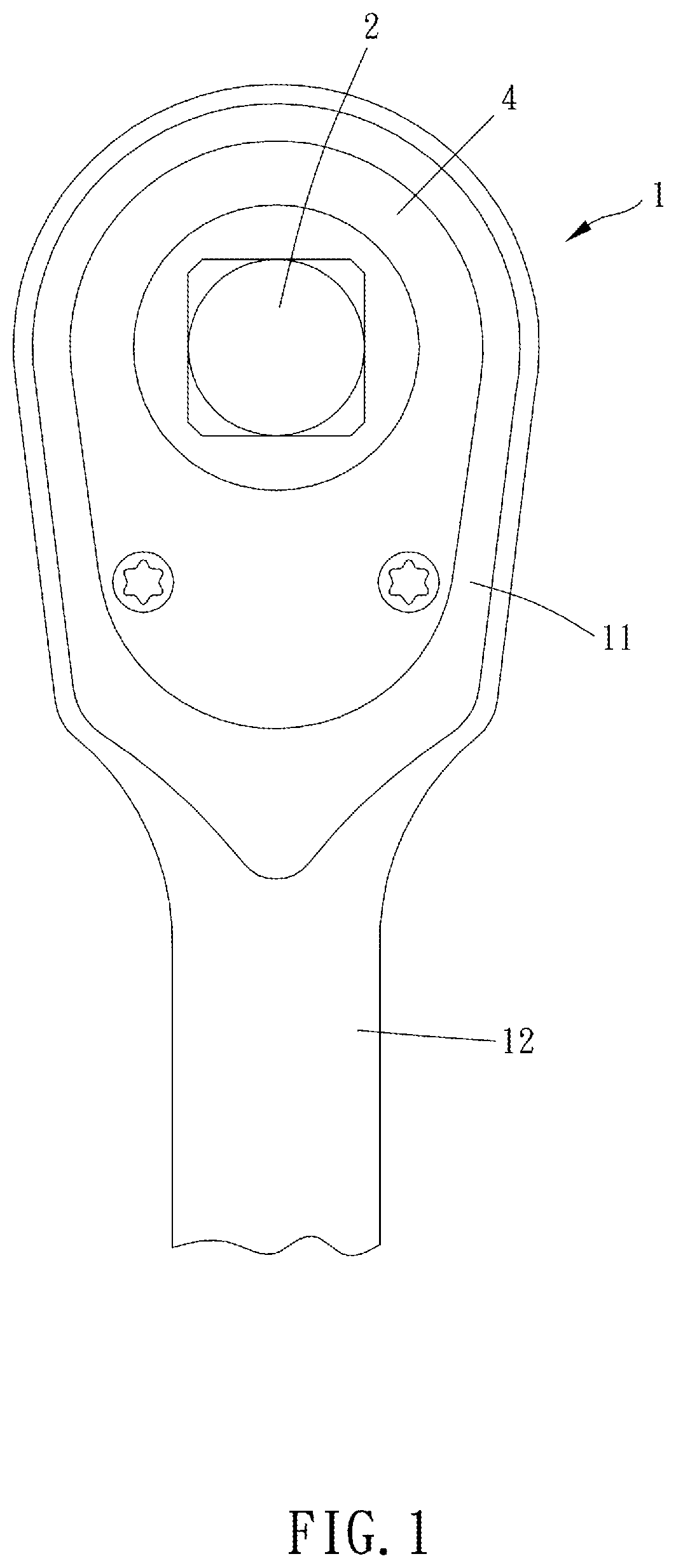 Patent US11787019 — Wrench and method for manufacturing the same — Figure 1