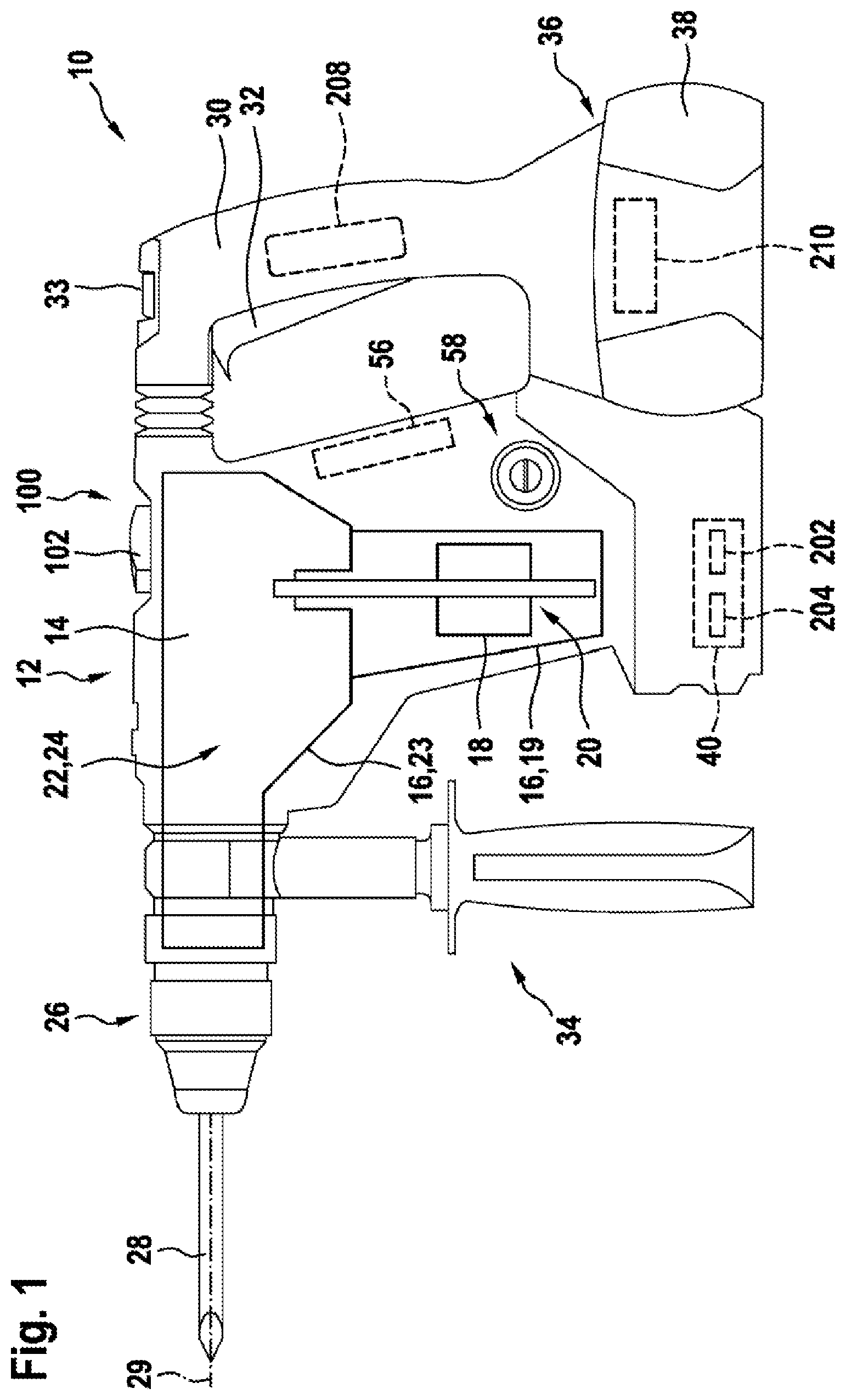 Patent US11787030 — Hand-held power tool — Figure 1