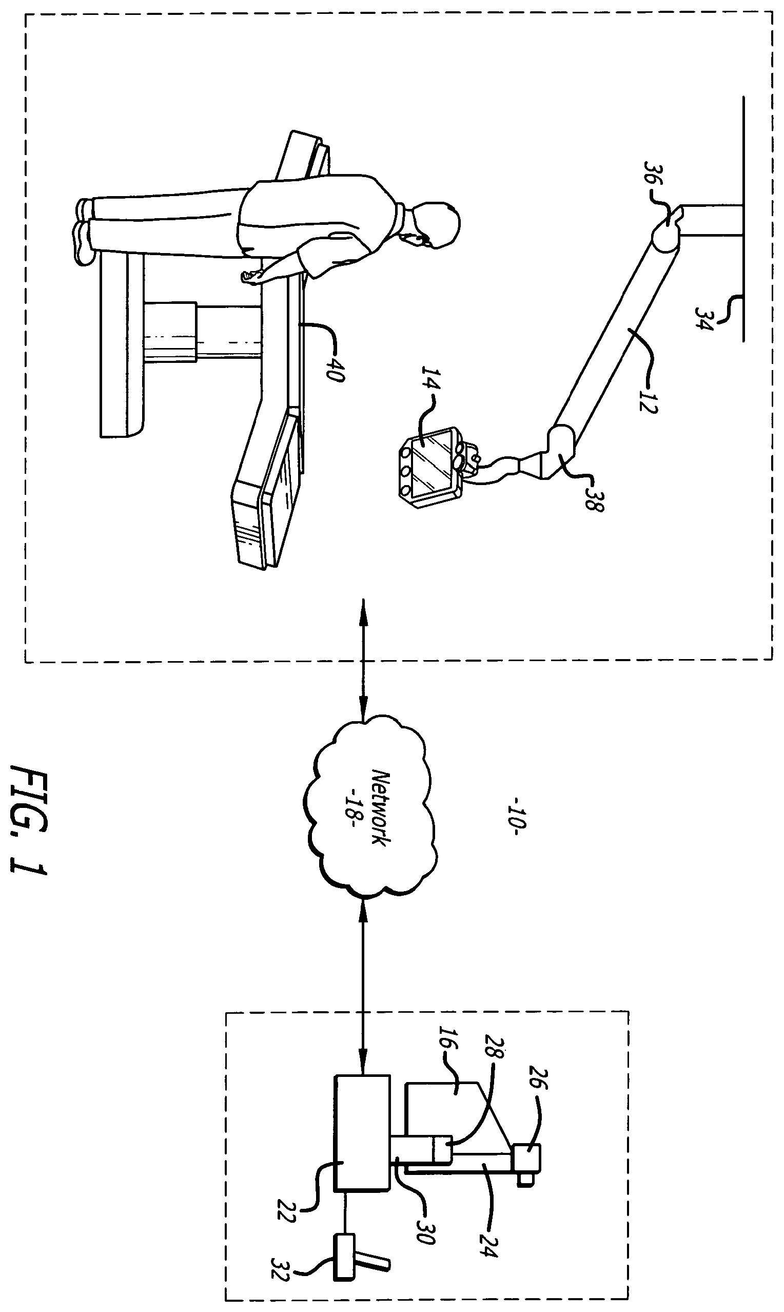 Patent US11787060 — Remote presence system mounted to operating room hardware — Figure 1