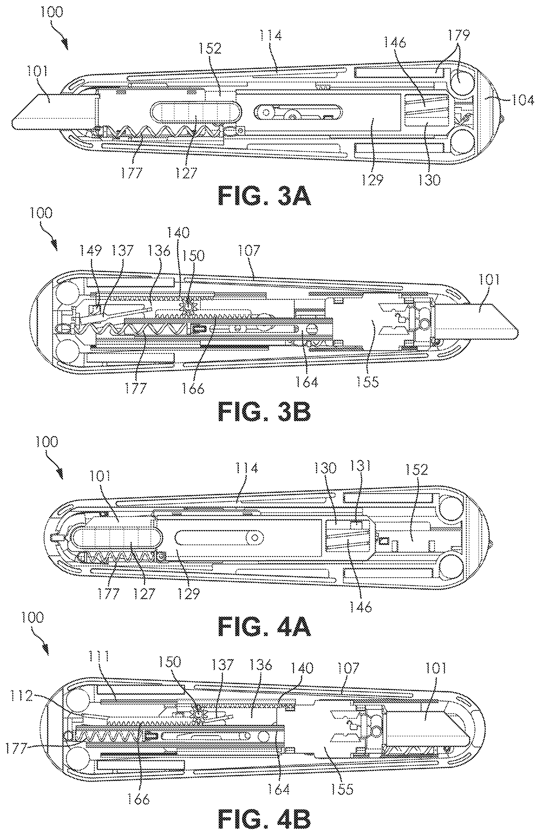 Patent US11787072 Figure 2 – Retractable utility knife
