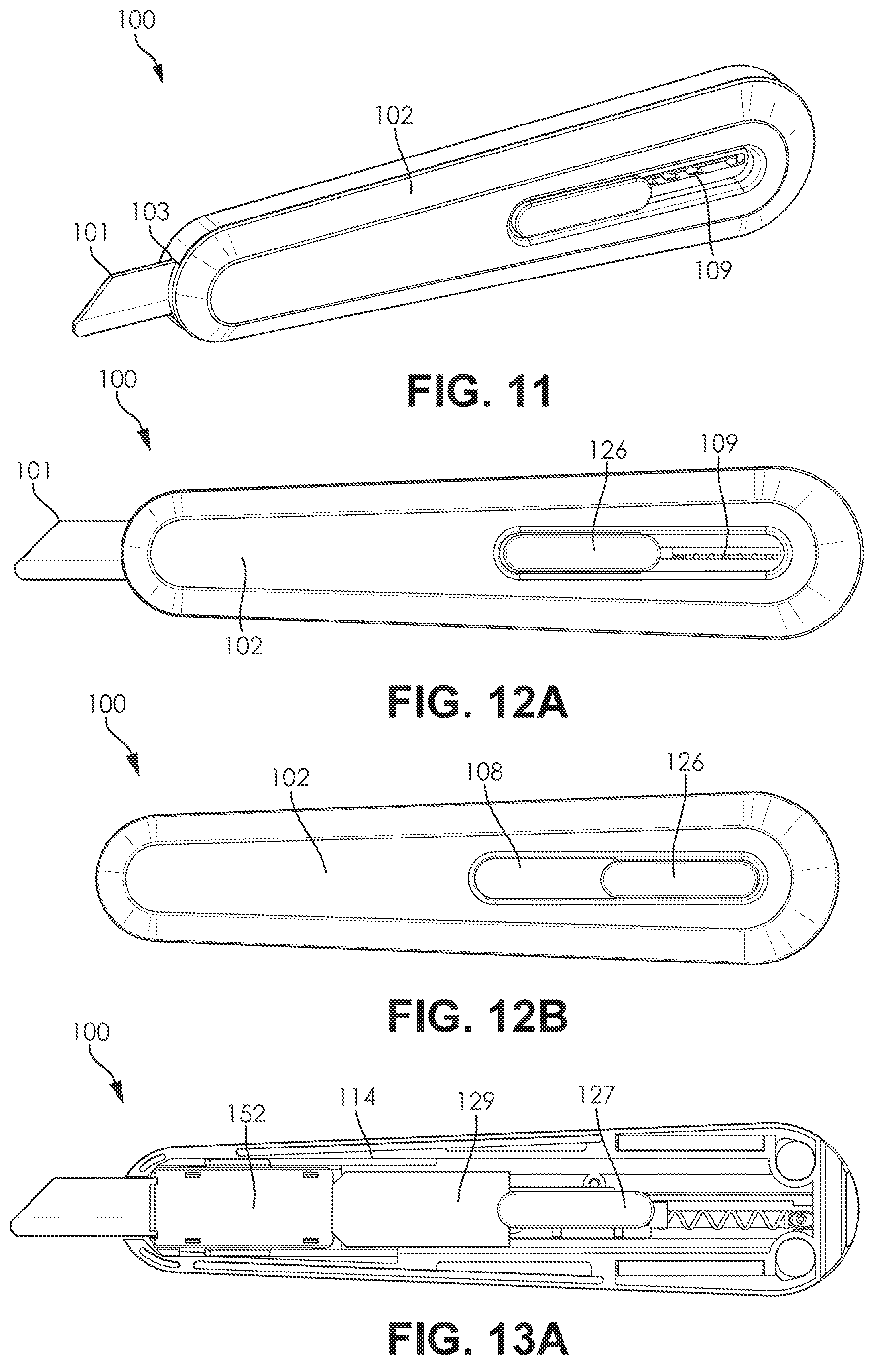 Patent US11787072 Figure 7 – Retractable utility knife