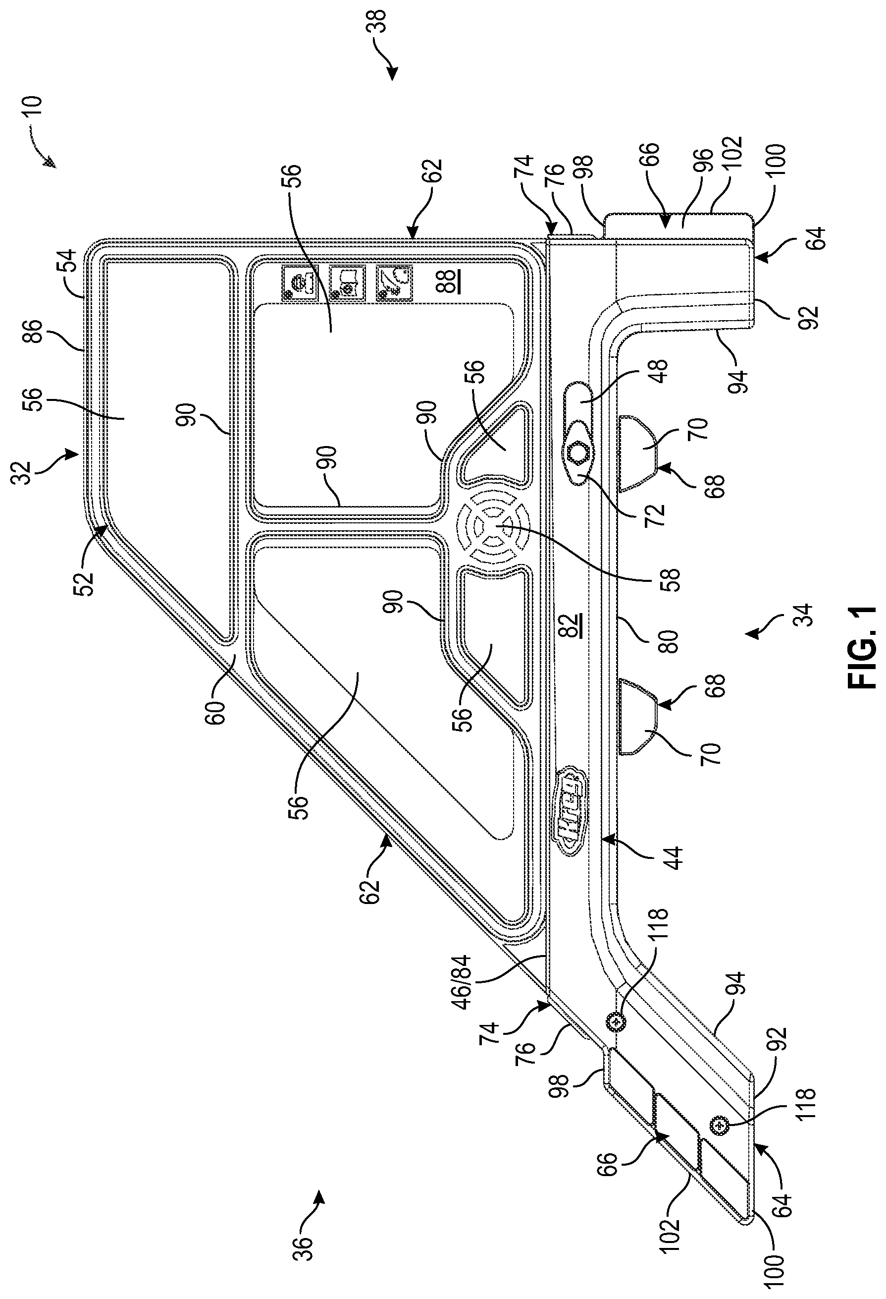Patent US11787078 — Portable cross cut system — Figure 1