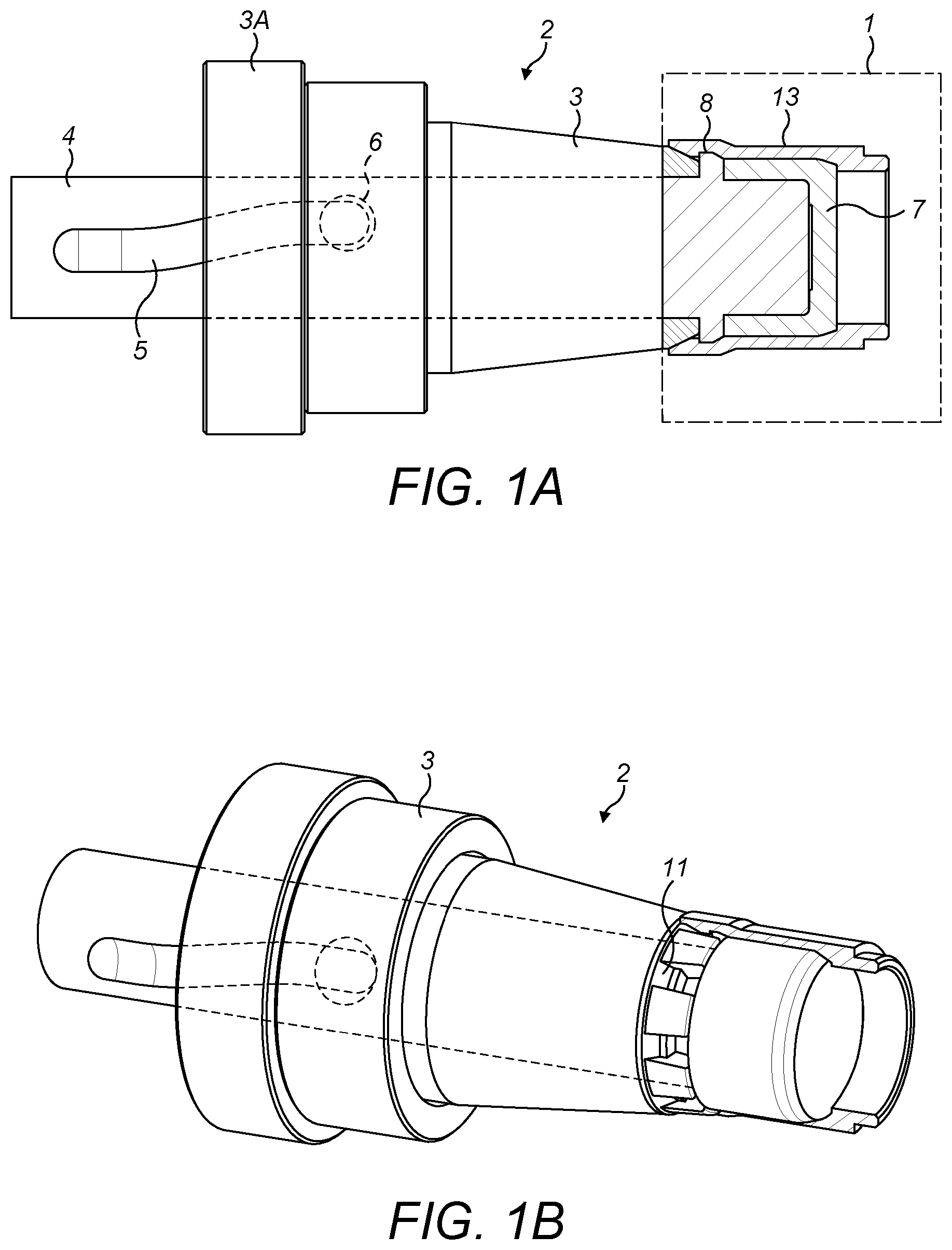 Patent US11787095 — Mold and method for molding a body or cap for a connector — Figure 1