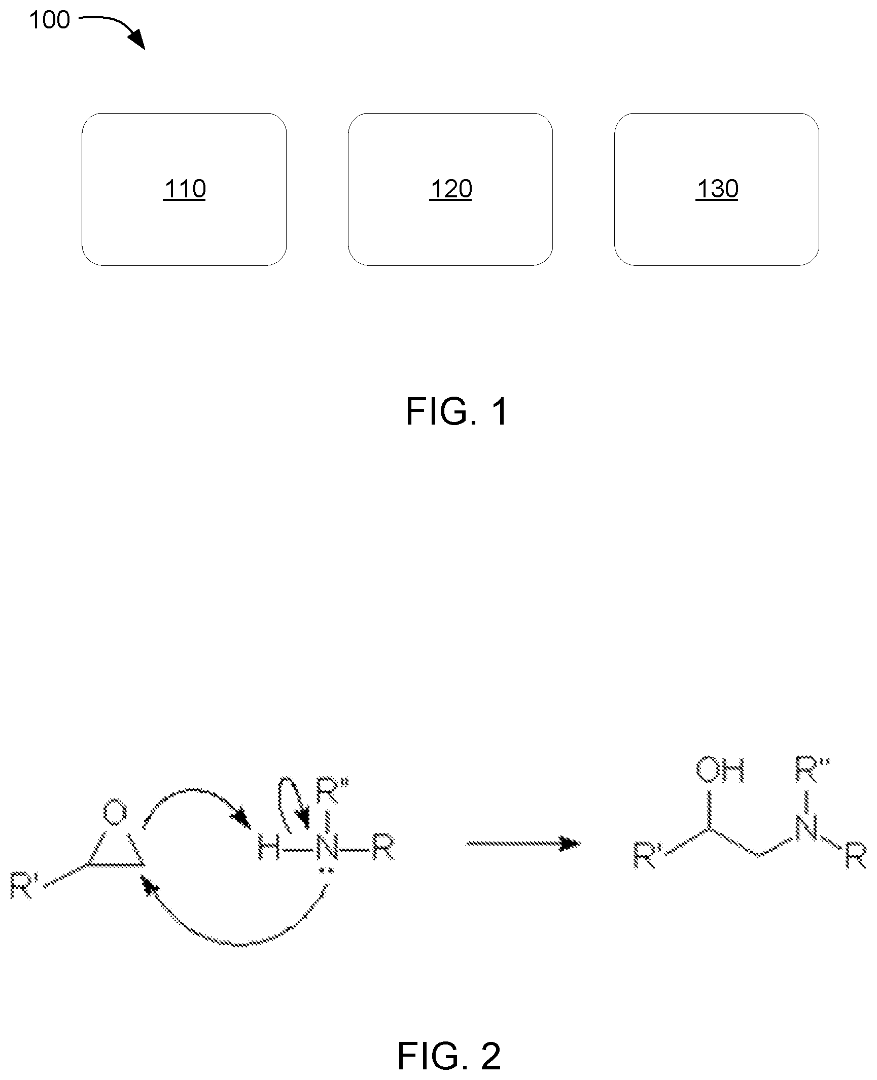Patent US11787110 — Three-dimensional printing with epoxy and amine compounds — Figure 1