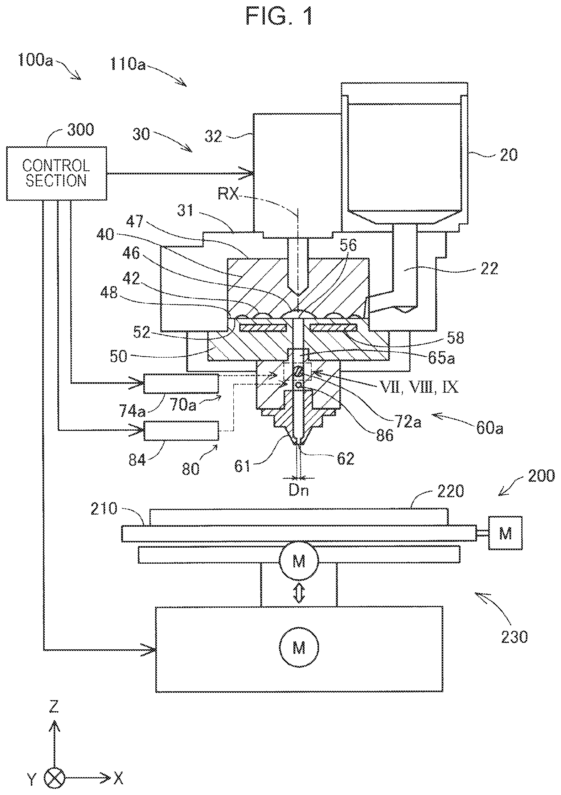 Patent US11787111 — Shaping material supply device and three-dimensional shaping apparatus — Figure 1