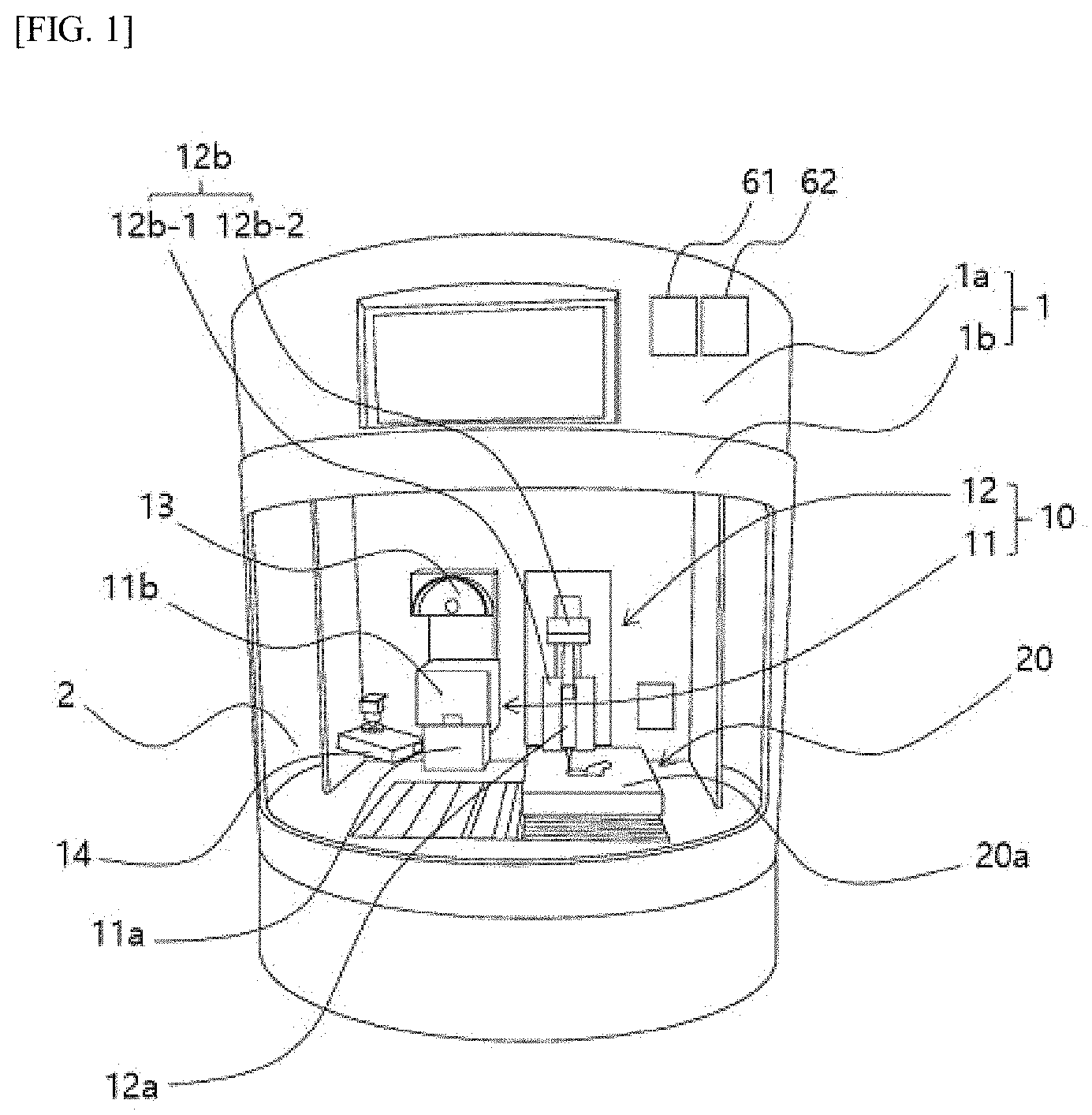 Patent US11787113 — Bio printer to which biomaterial freeze-hardening method is applied and freeze-hardening method thereof — Figure 1