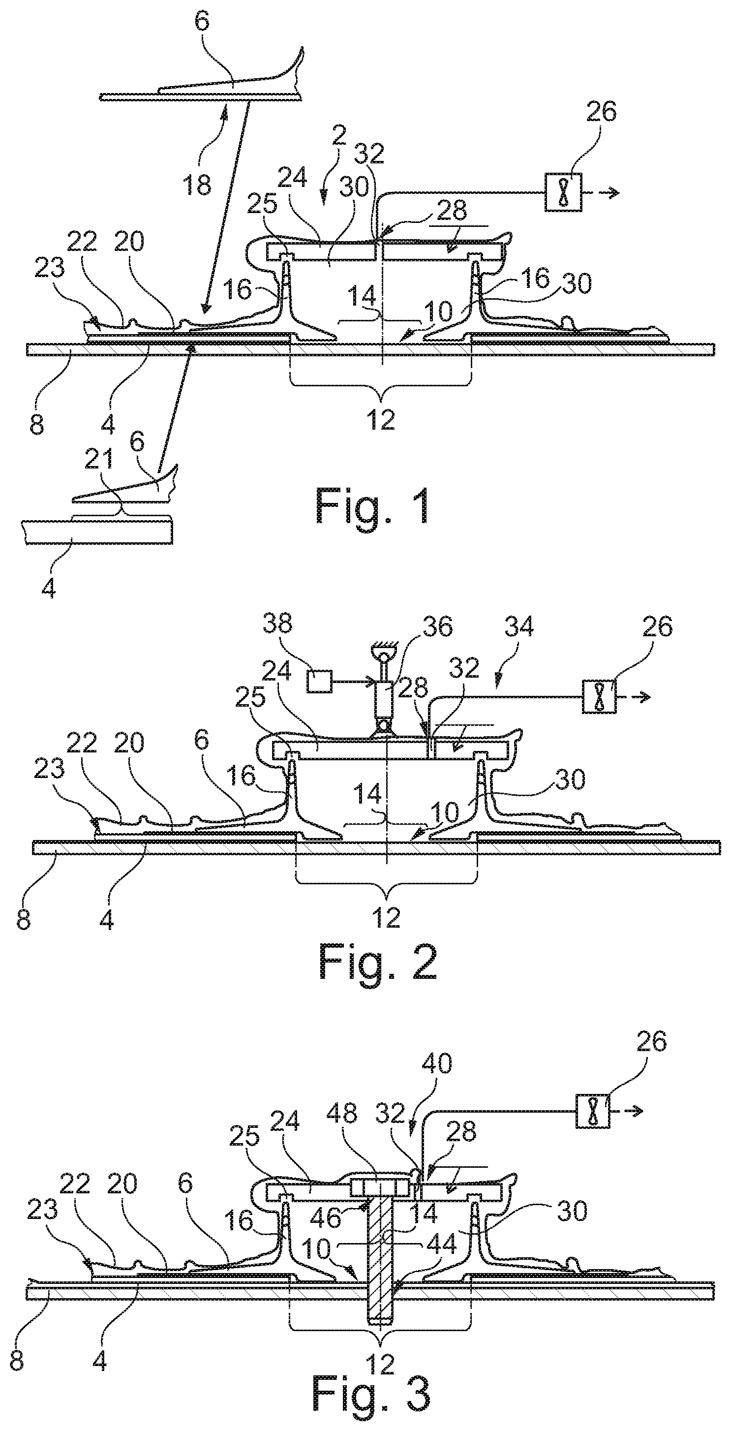 Patent US11787125 — Method and system for connecting two components — Figure 1