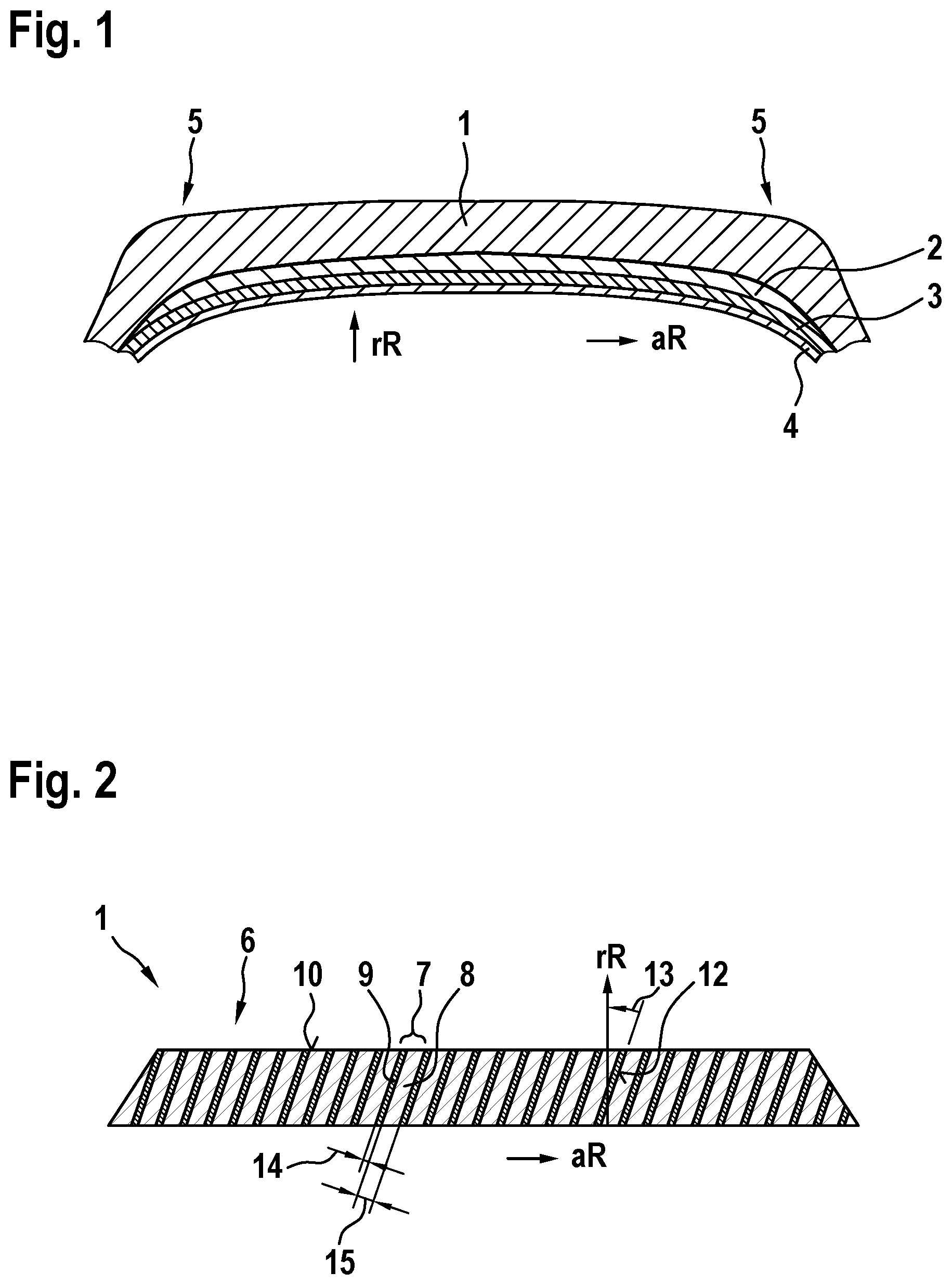 Patent US11787140 — Pneumatic vehicle tire having a tread — Figure 1