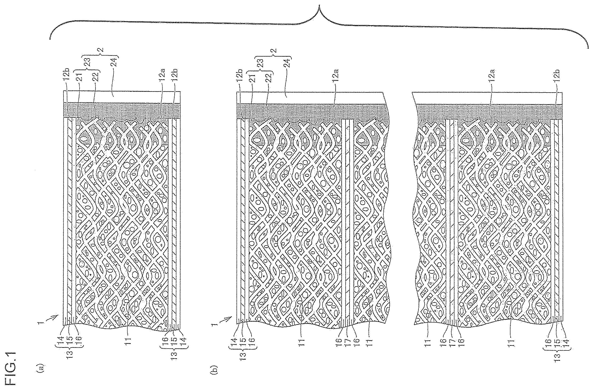 Patent US11787143 Figure 1 – Hot press cushioning material