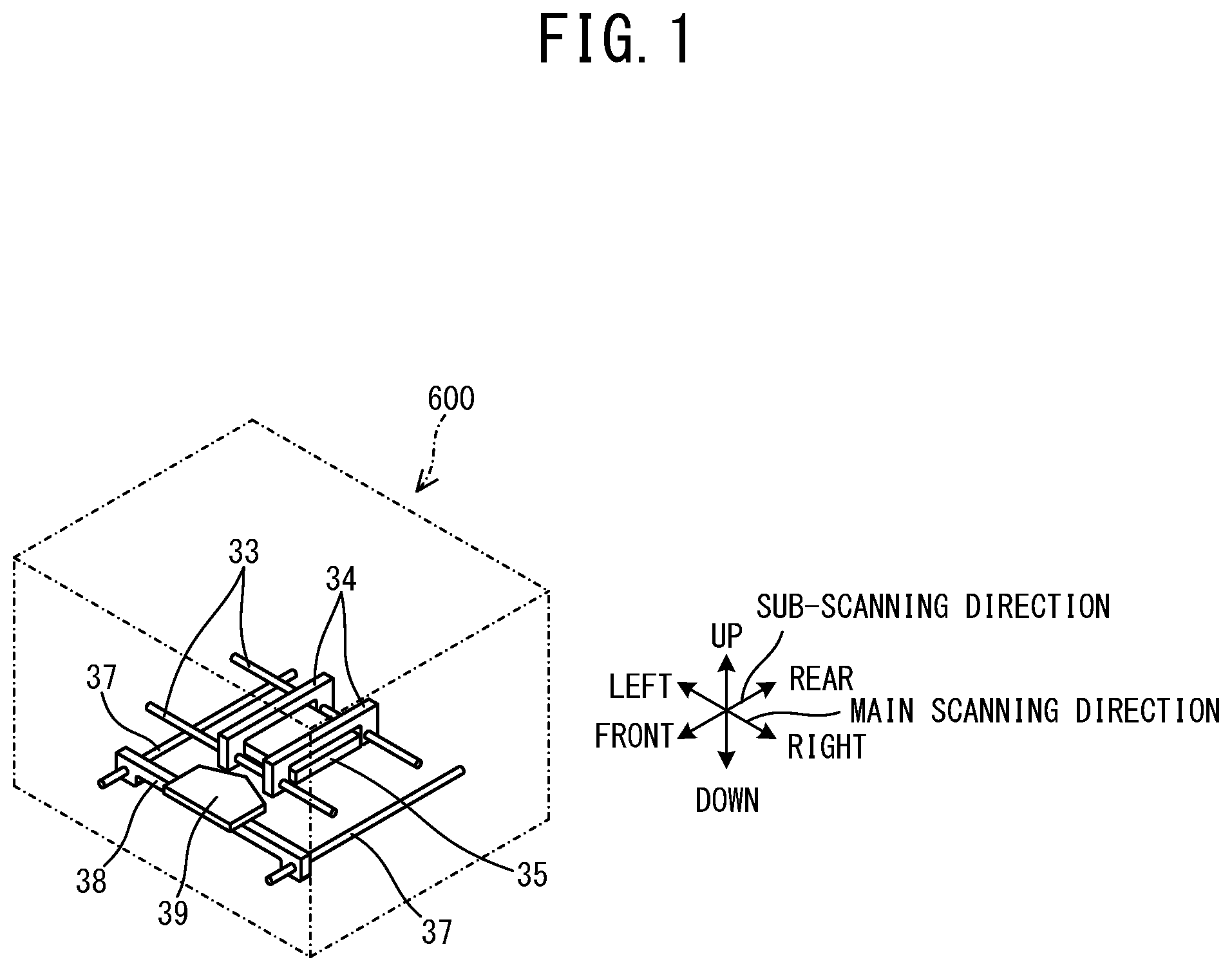 Patent US11787174 Figure 1 – Non-transitory computer-readable medium storing computer-readable instructions, print device, and print data creation method