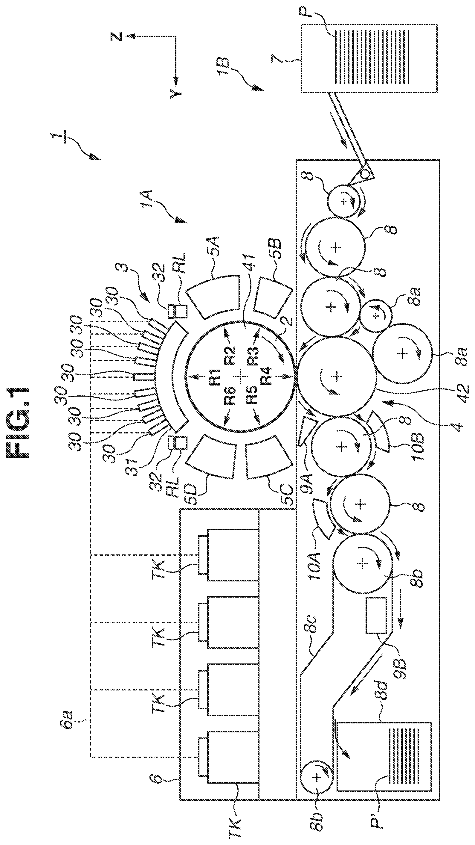 Patent US11787188 — Maintenance apparatus, recording apparatus, and control method — Figure 1