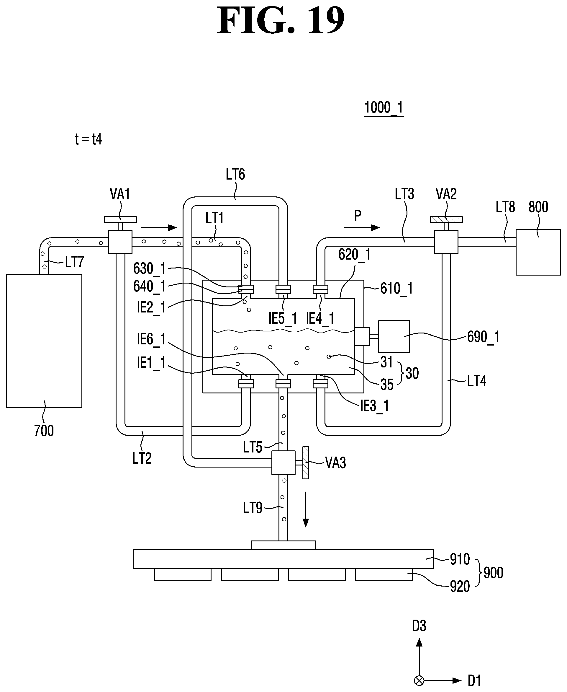 Patent US11787190 Figure 19 – Inkjet printing device, ink ejecting method, and method for manufacturing display device