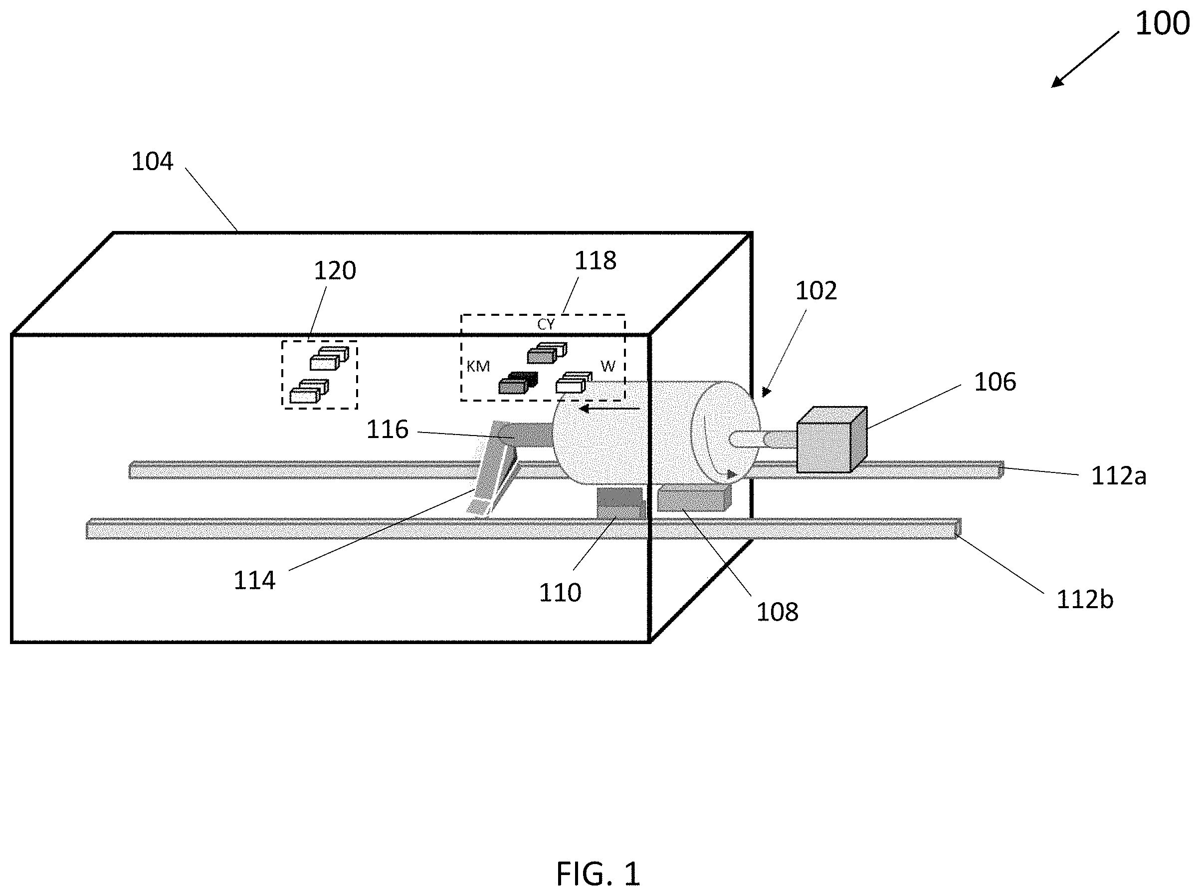 Patent US11787203 — System and method for hollow vessel printing — Figure 1