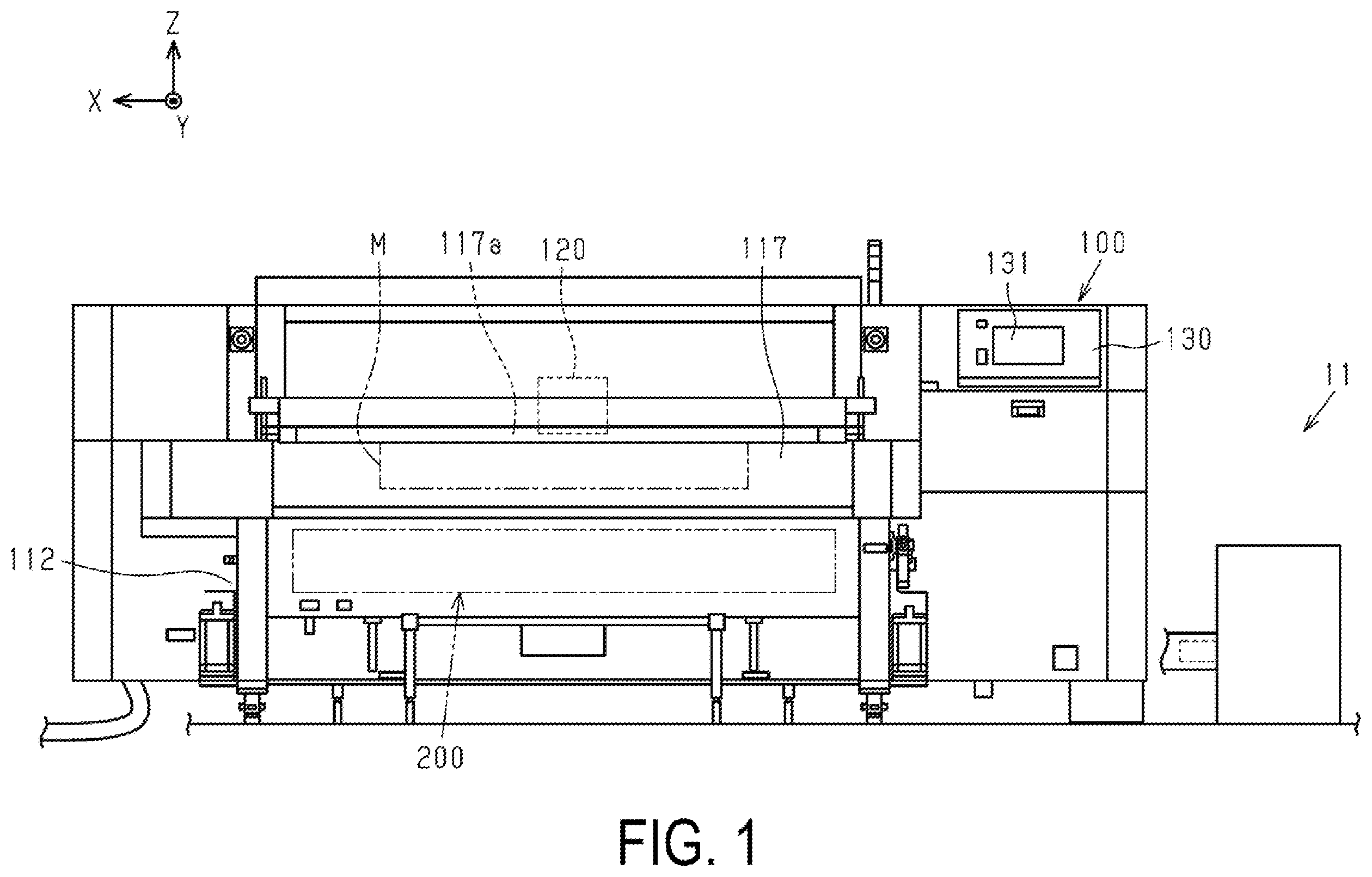 Patent US11787210 — Printing system, treatment apparatus, and method of reusing cleaning liquid — Figure 1