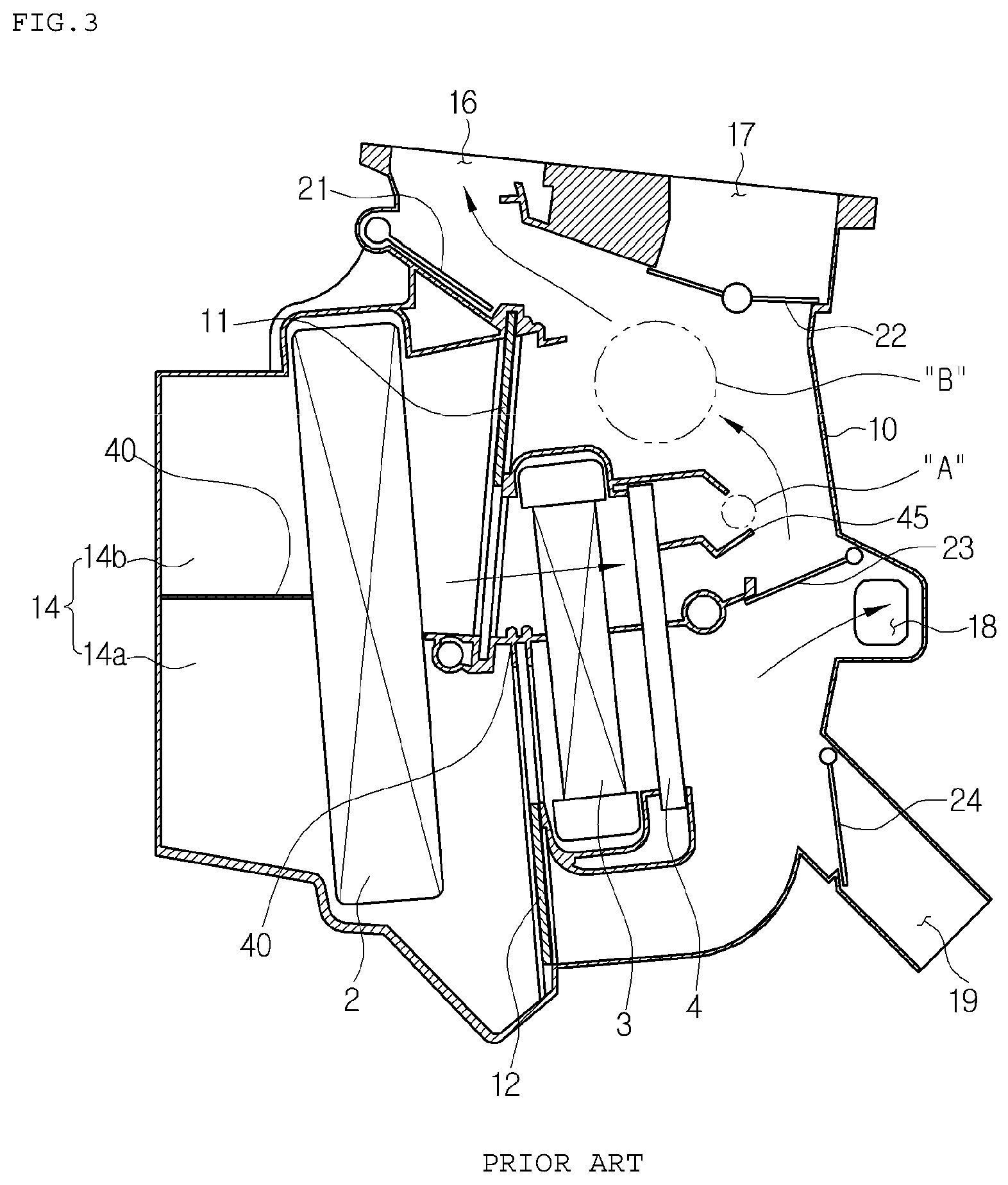 Patent US11787264 Figure 3 – Air conditioner for vehicle