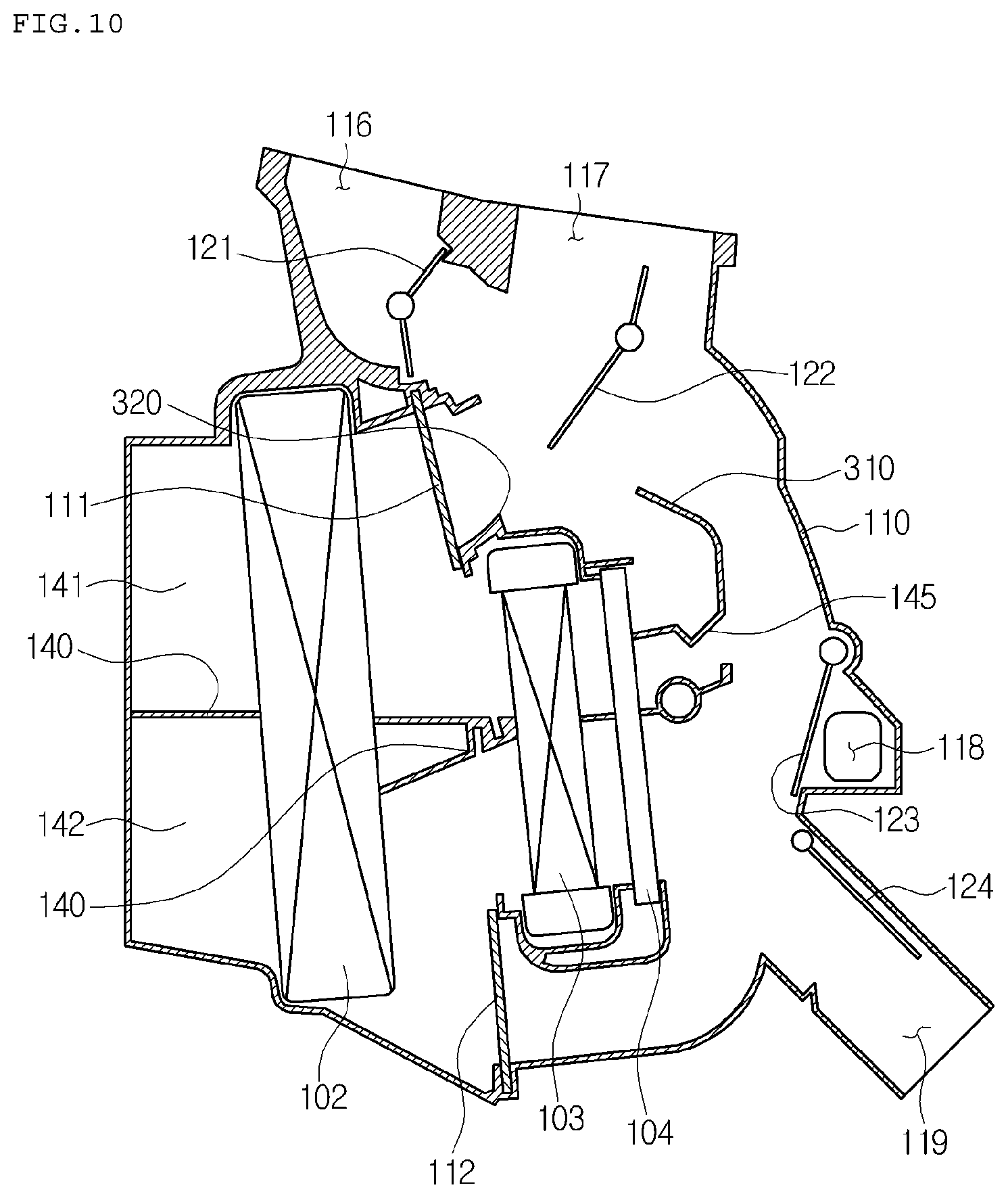 Patent US11787264 Figure 9 – Air conditioner for vehicle