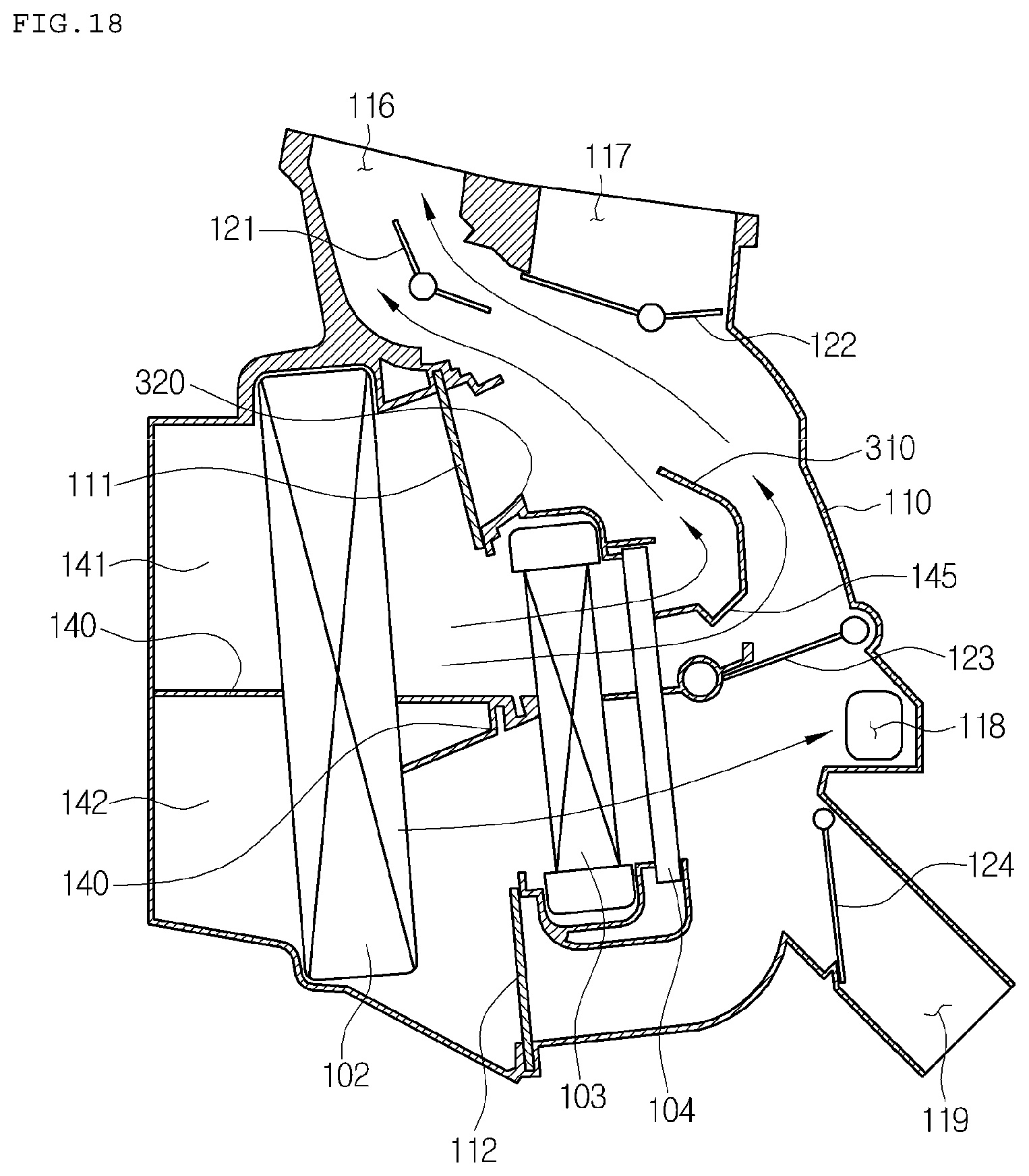 Patent US11787264 Figure 17 – Air conditioner for vehicle
