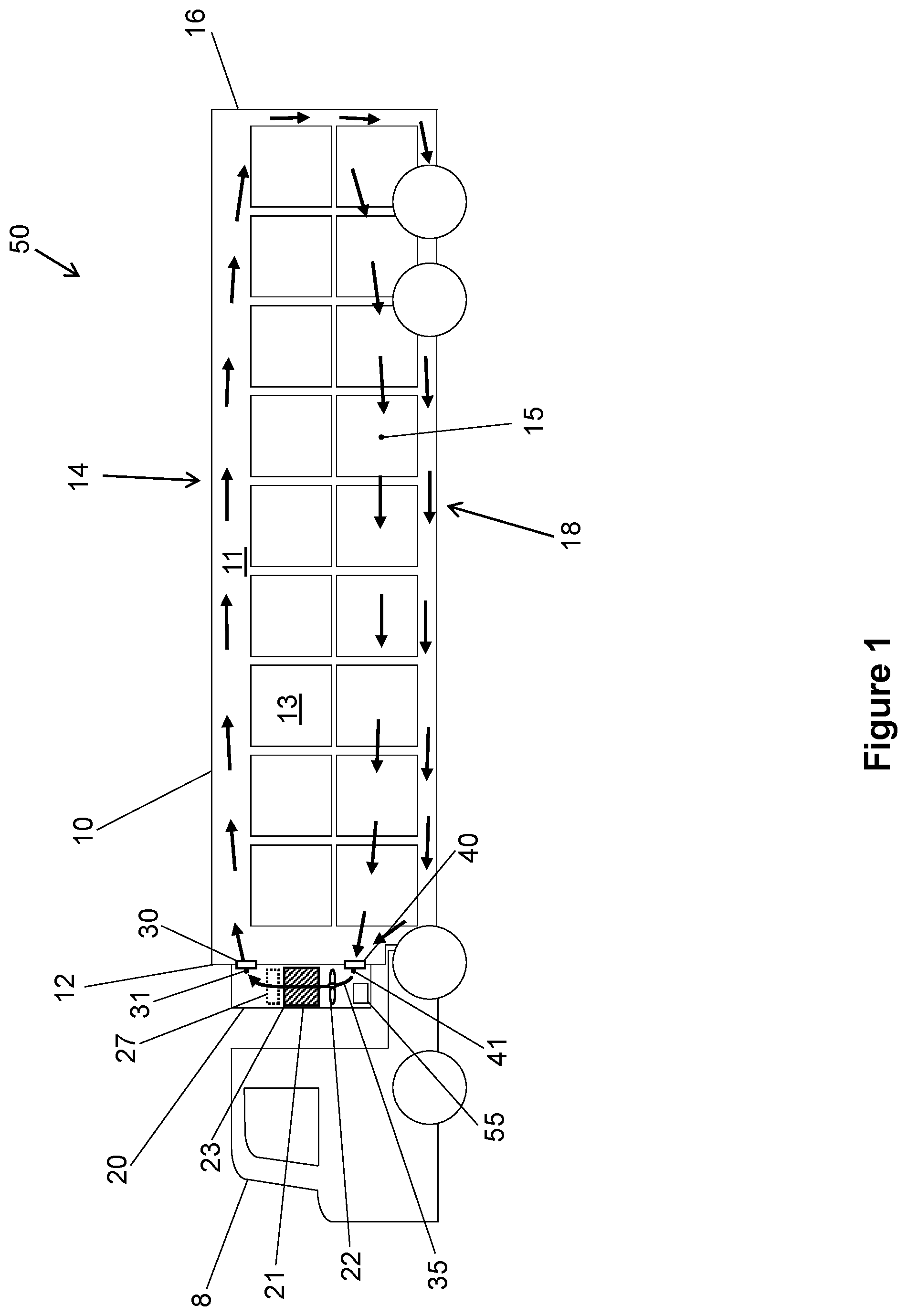 Patent US11787267 — Trailer refrigeration unit and methods for limiting the supply air temperature thereof — Figure 1