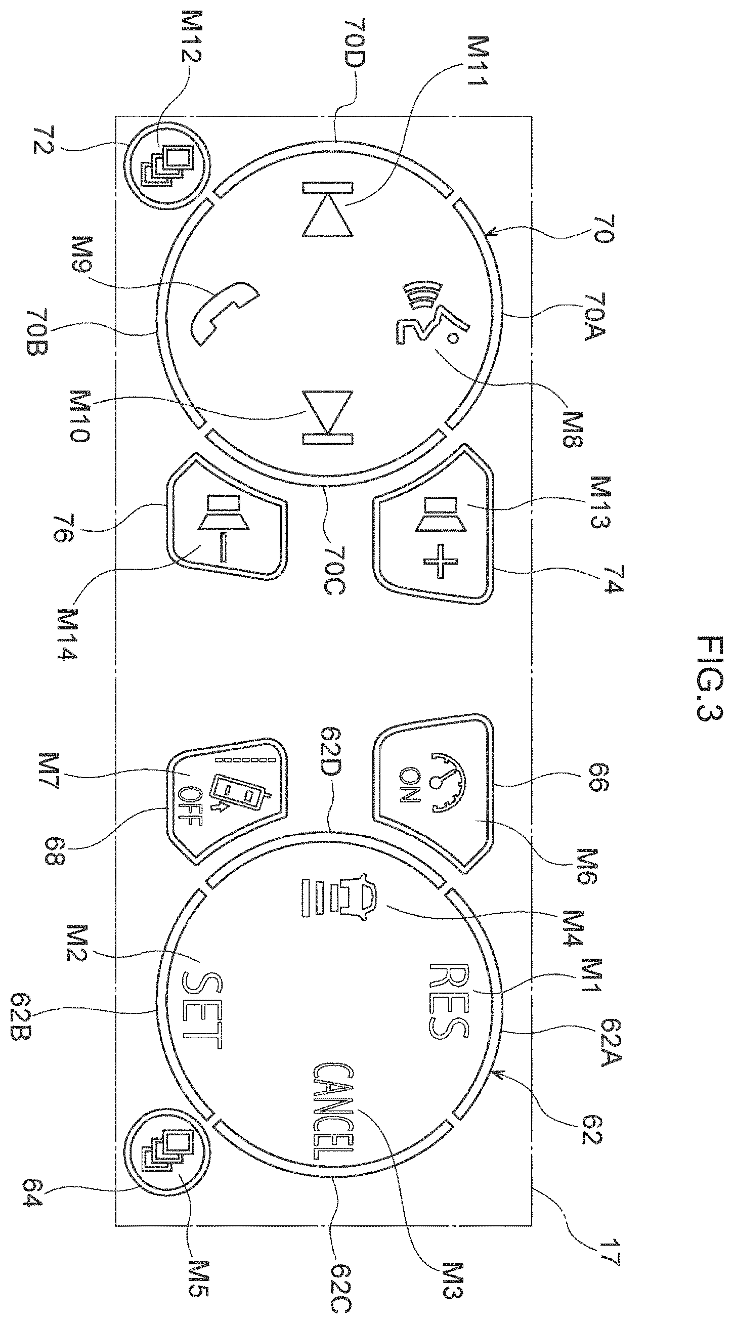 Patent US11787289 Figure 3 – Vehicle input device, vehicle input method, and non-transitory storage medium stored with vehicle input program