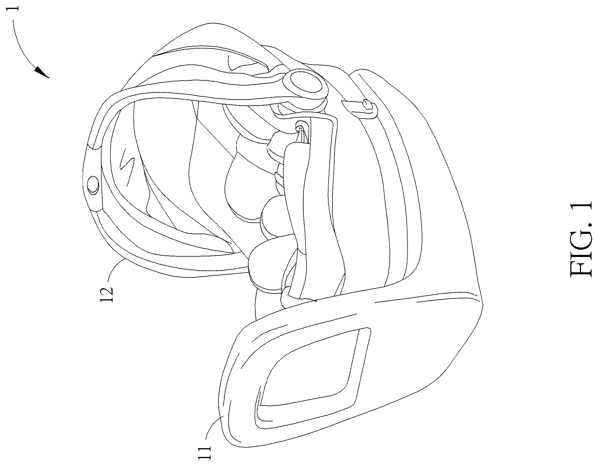Patent US11787315 — Child restraint base and child restraint system — Figure 1