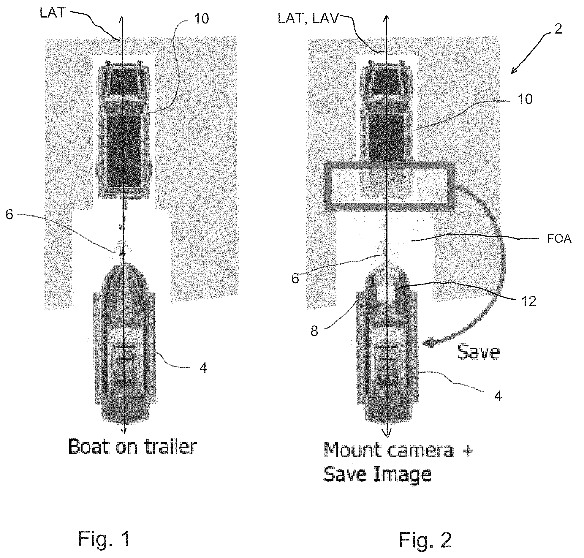 Patent US11787325 — Natural marker based boat loading assistant — Figure 1