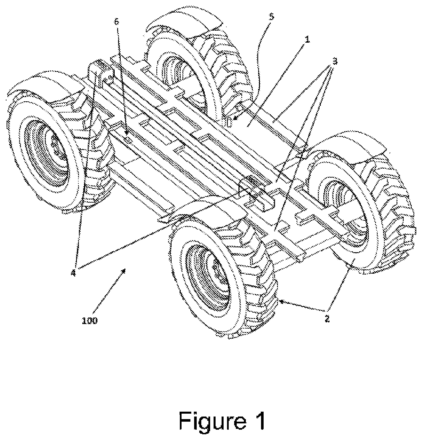 Patent US11787327 — Machine configuration system capable of different works by means of various components and equipments — Figure 1