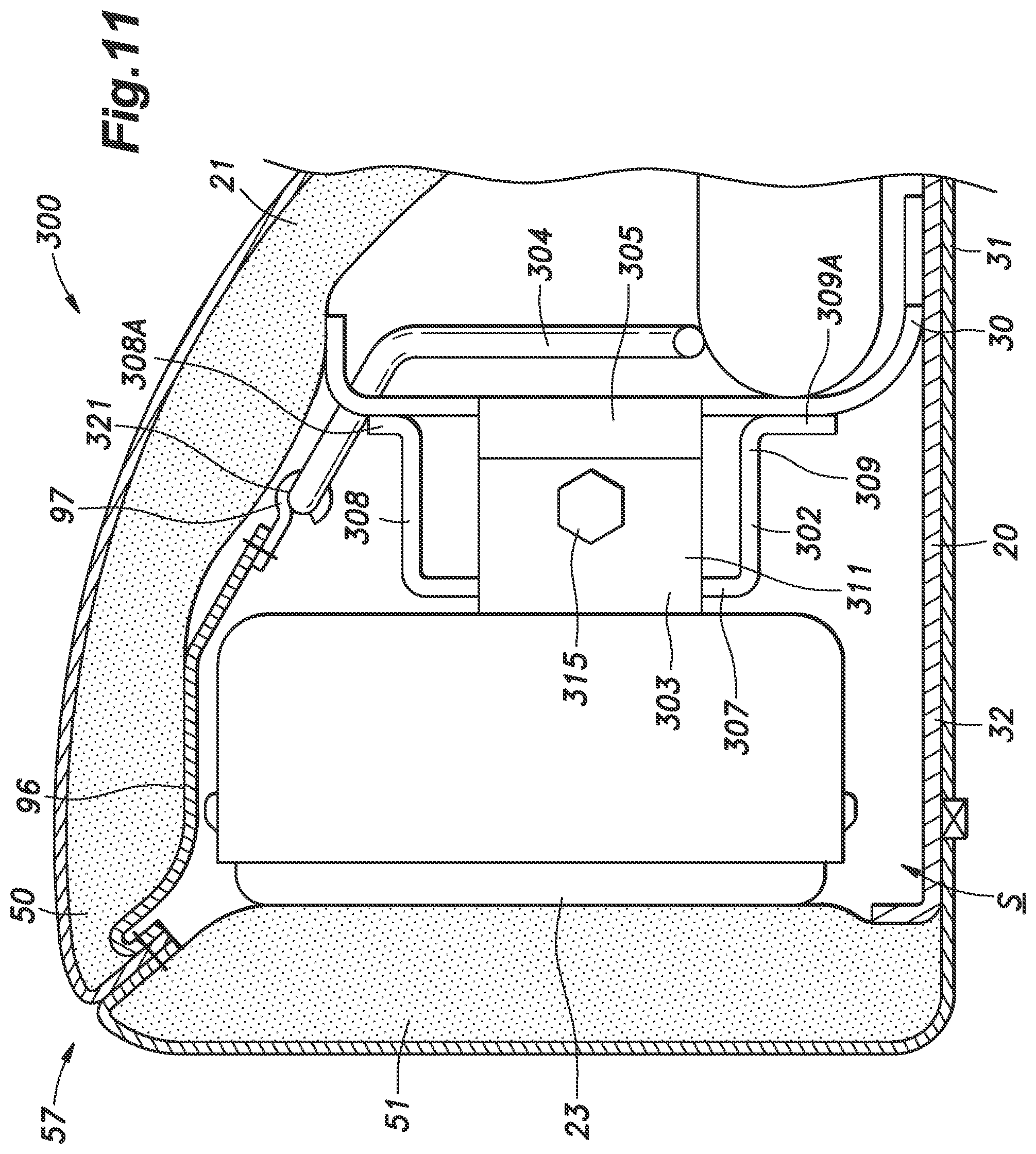 Patent US11787359 Figure 11 – Vehicle seat