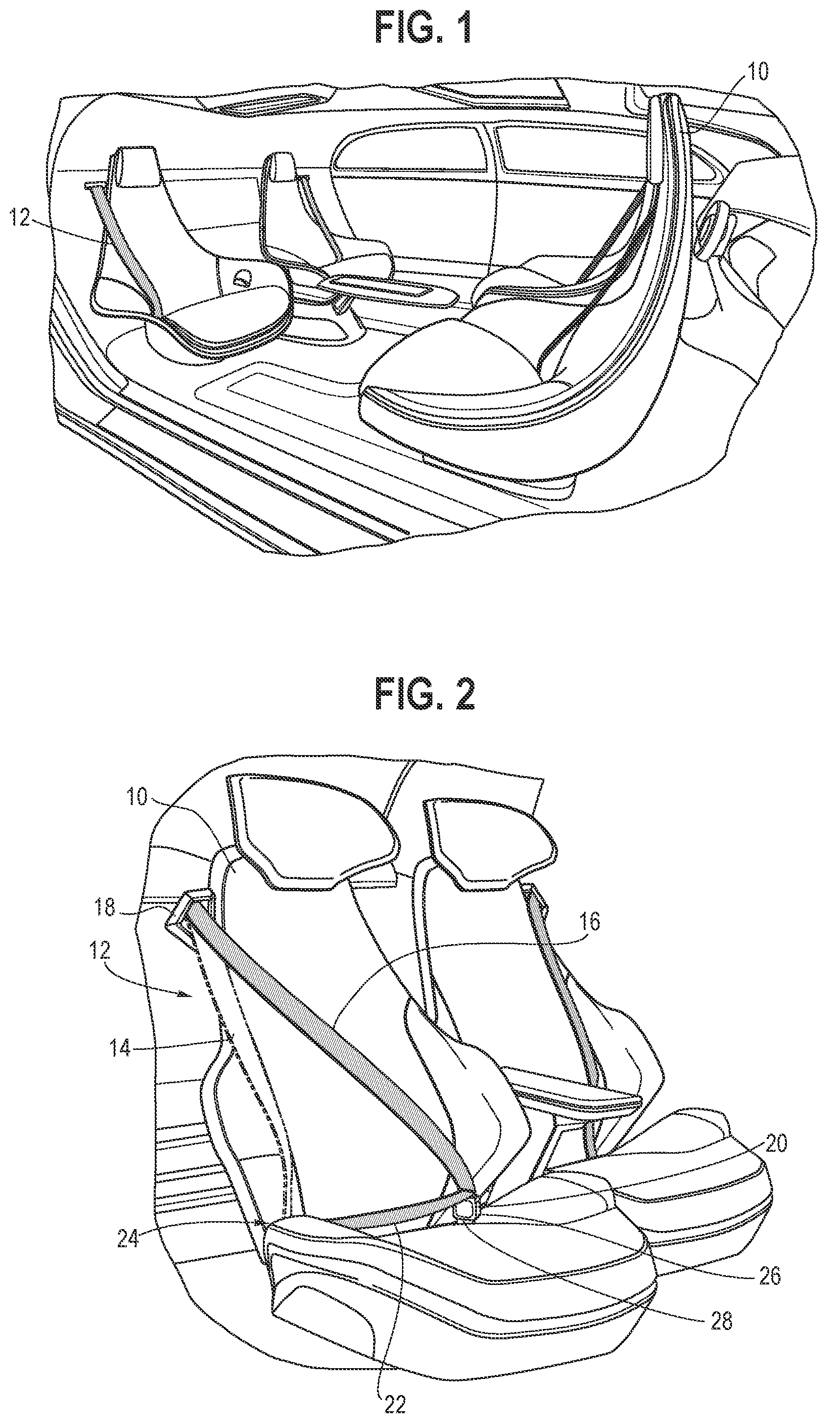 Patent US11787364 — Seatbelt retractor frame assembly — Figure 1