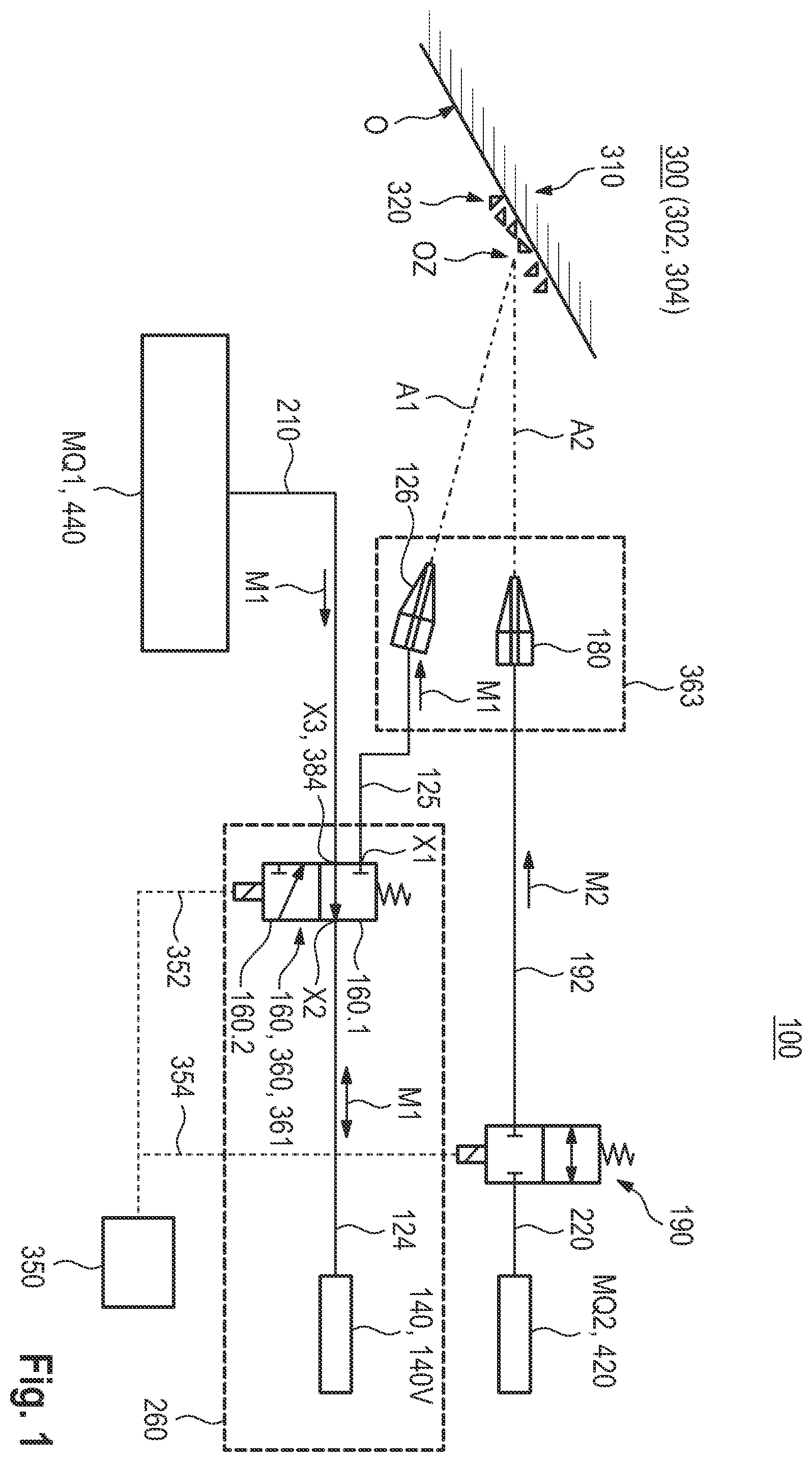 Patent US11787370 — Cleaning device, compressed-air system, vehicle and cleaning method — Figure 1