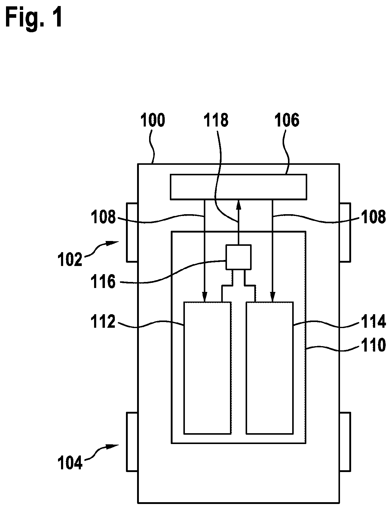 Patent US11787376 — Brake system for a vehicle — Figure 1
