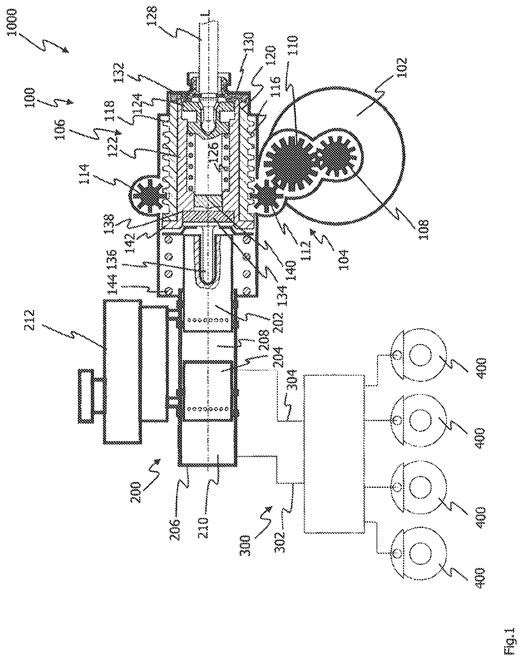 Patent US11787380 — Electromechanical brake booster comprising a damping element, vehicle brake system, assembly therefor and damping element — Figure 1