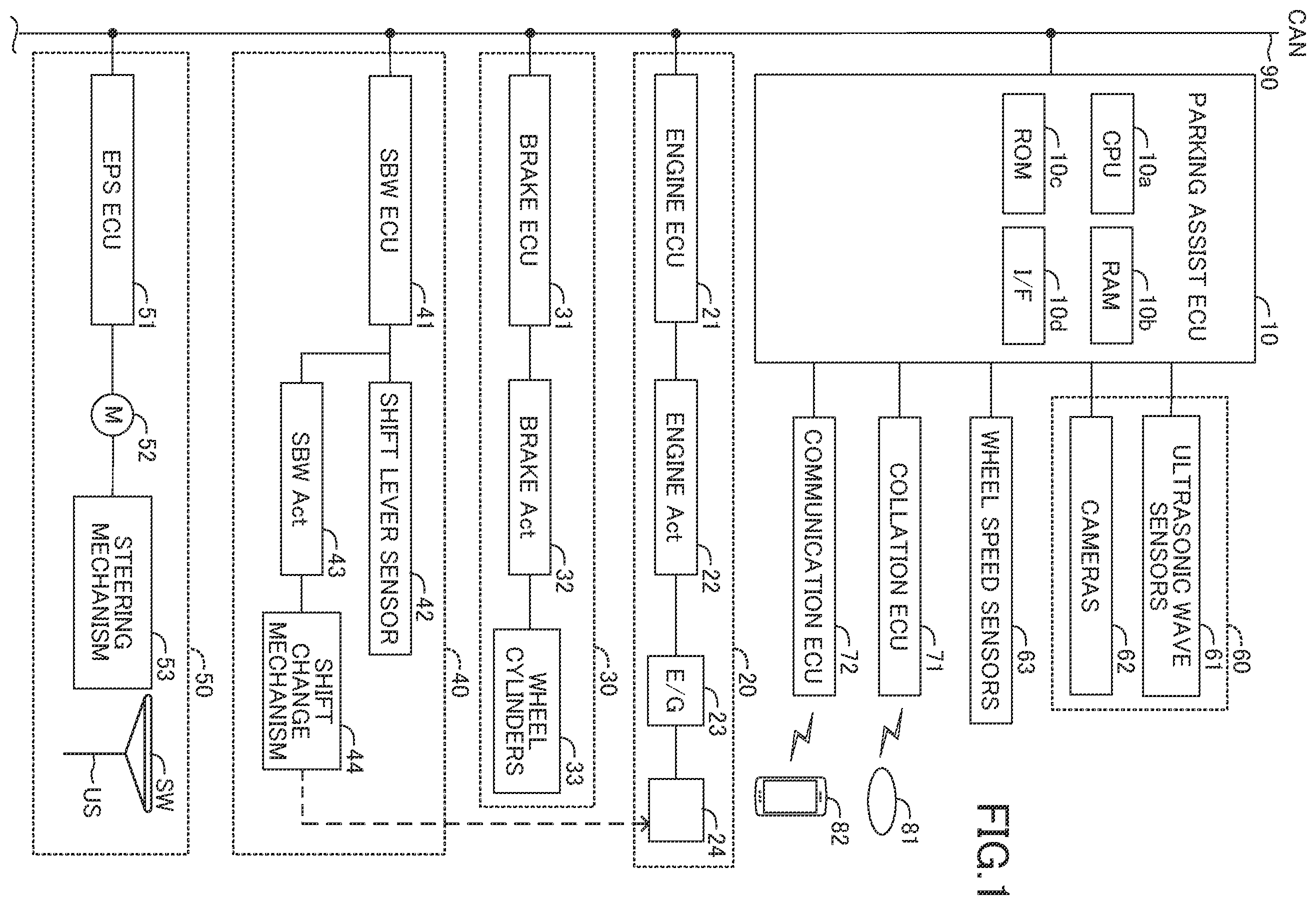 Patent US11787391 — Vehicle control apparatus — Figure 1
