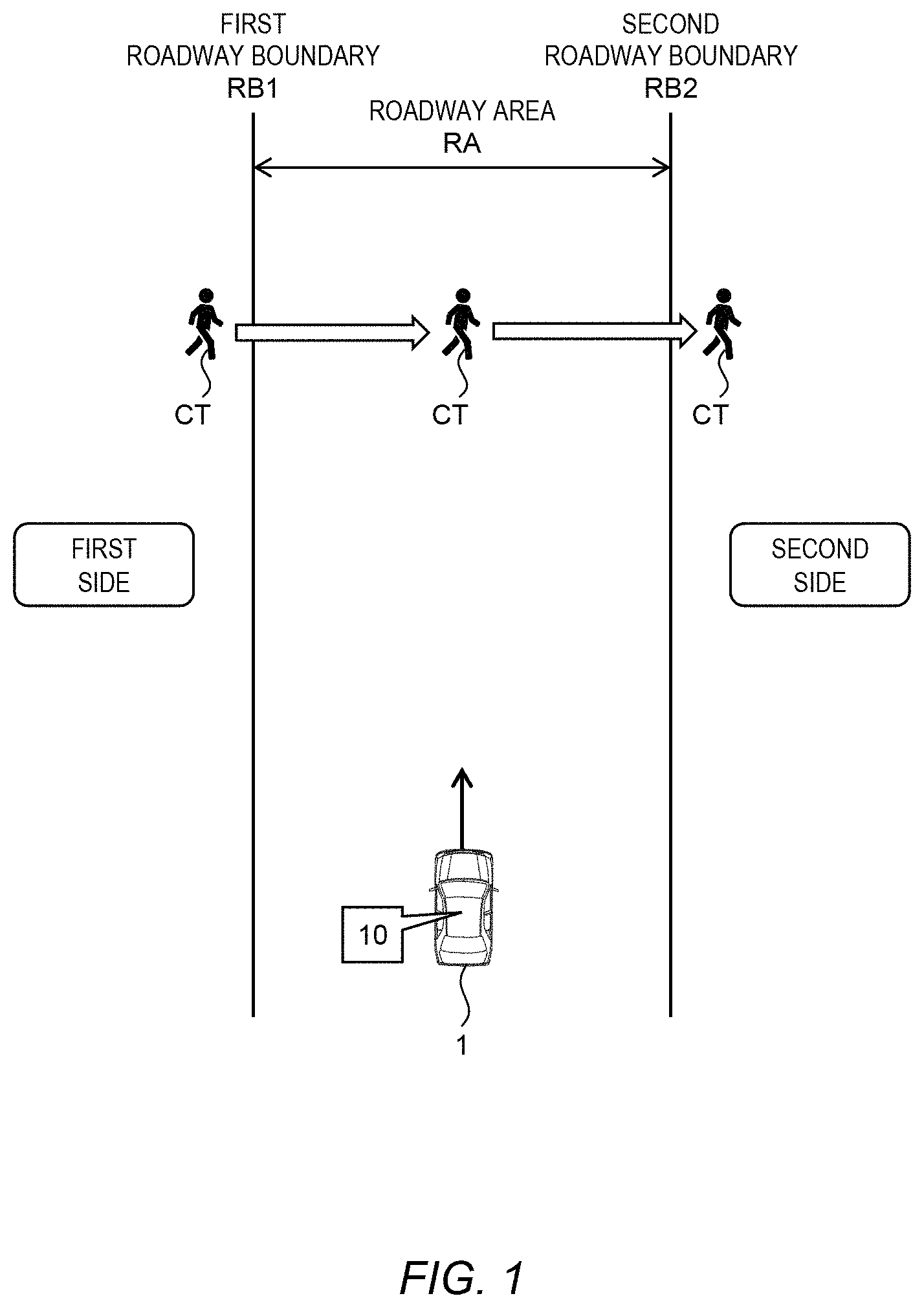 Patent US11787398 — Driving assist system — Figure 1