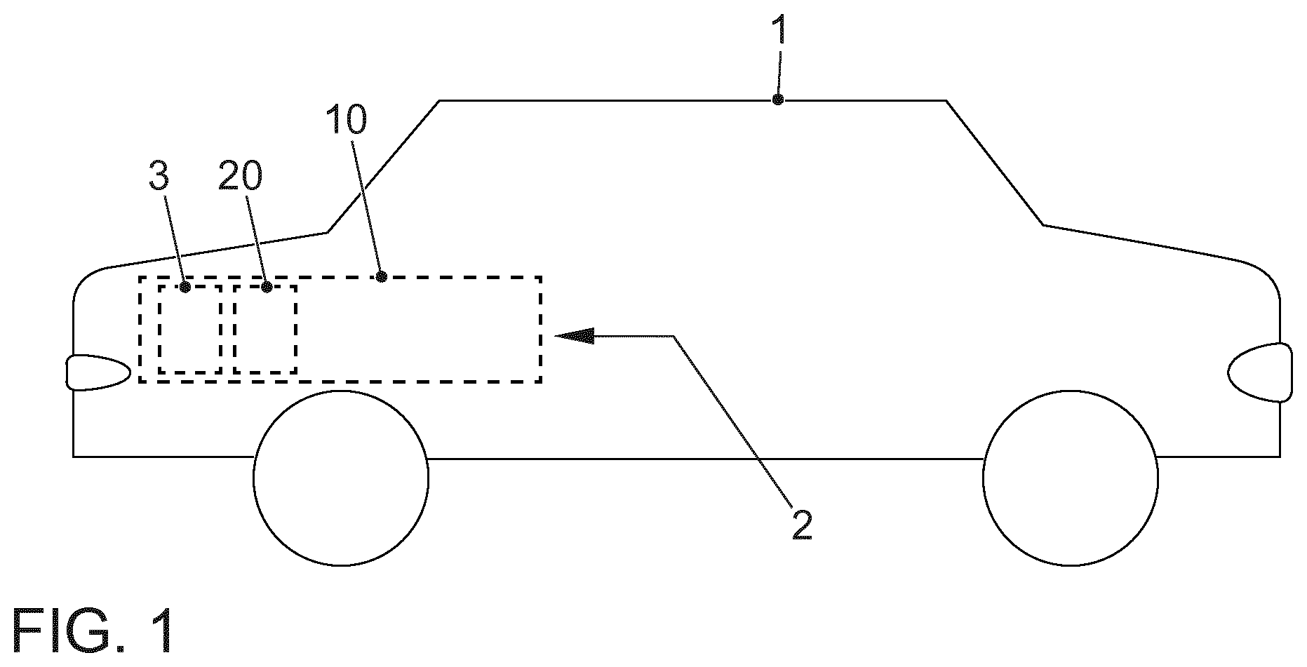 Patent US11787423 — Method for carrying out a self-diagnosis in an automated vehicle — Figure 1
