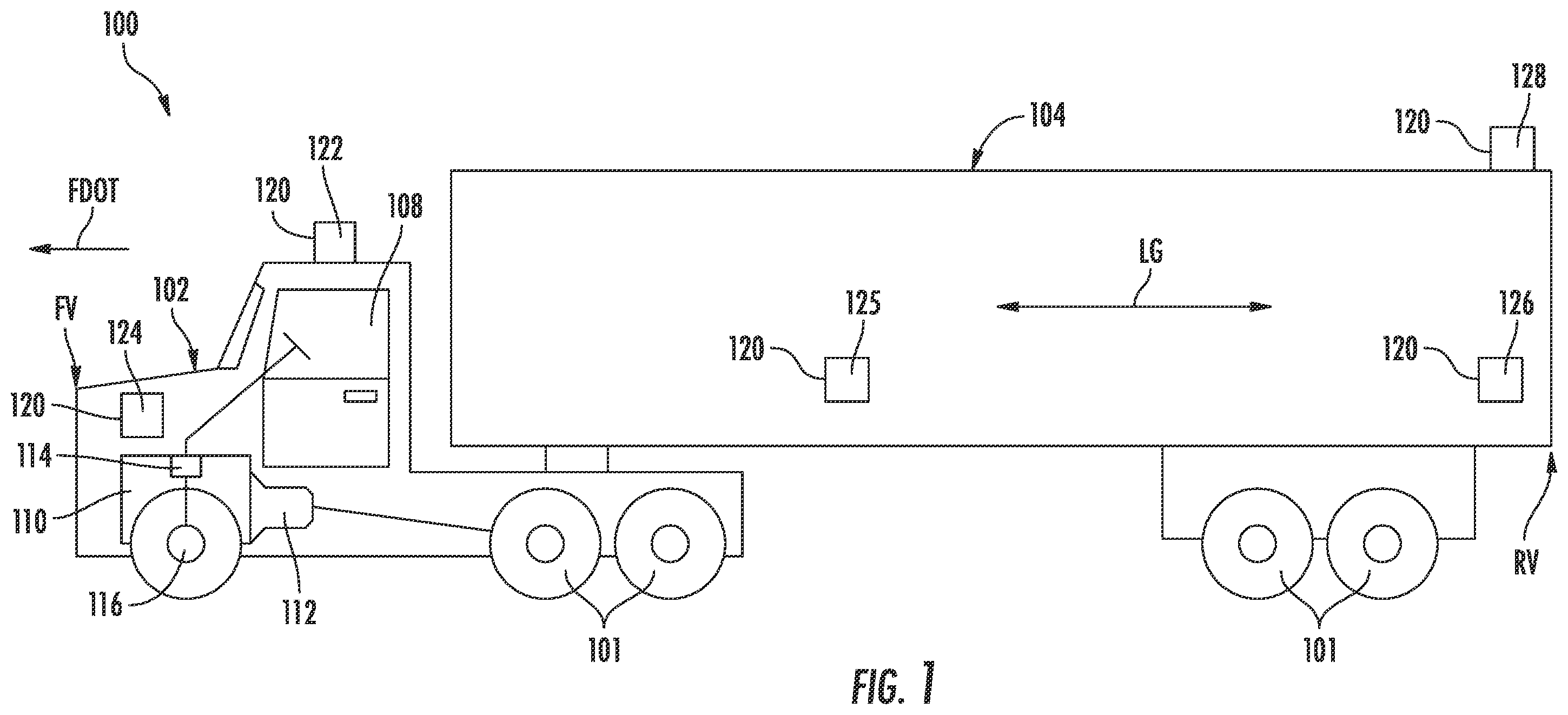 Patent US11787428 — Diagnostic method and system for an automated vehicle — Figure 1