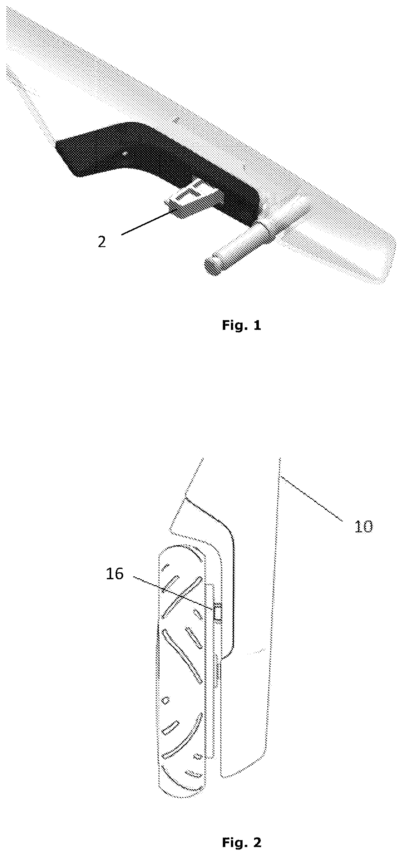 Patent US11787459 — Wire activated rim brake system for a rollator — Figure 1