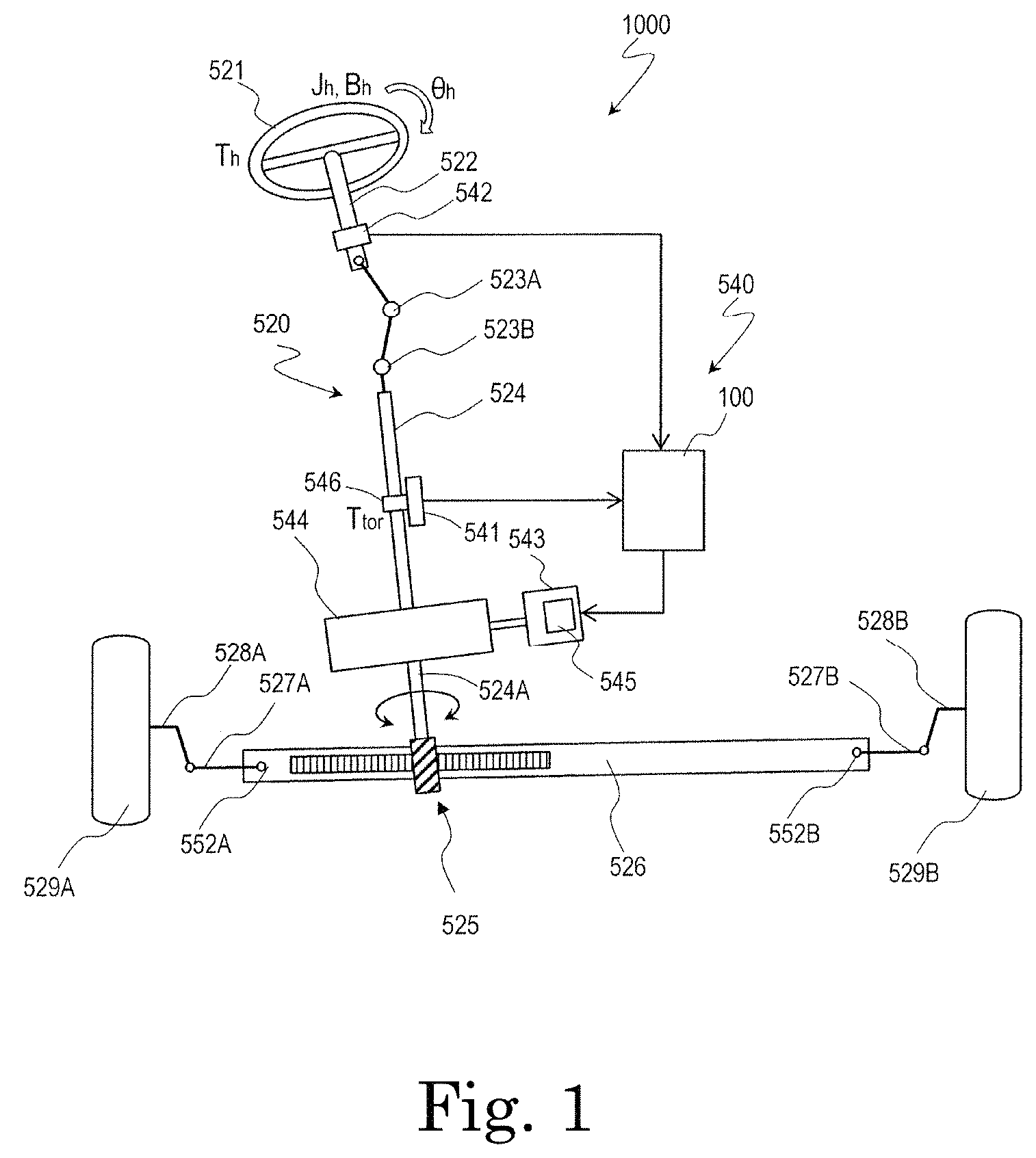 Patent US11787470 — Electric power steering apparatus, control device, control method, and motor module — Figure 1