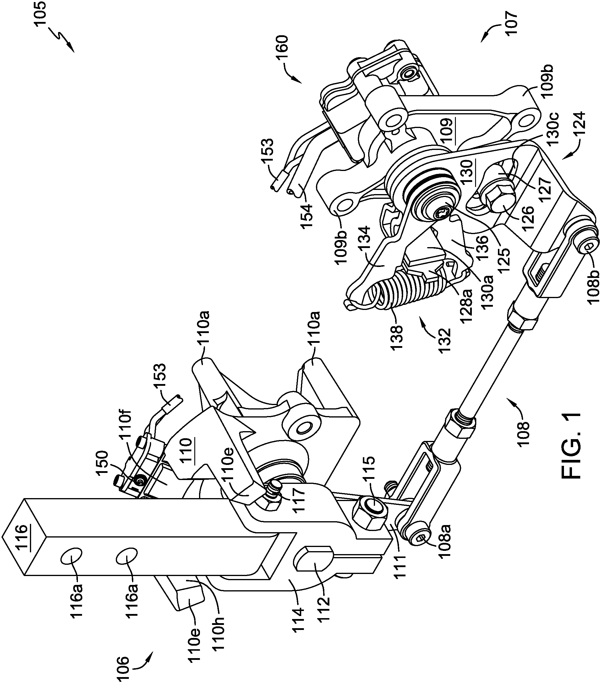 Patent US11787471 — Control assembly for zero turn vehicle — Figure 1