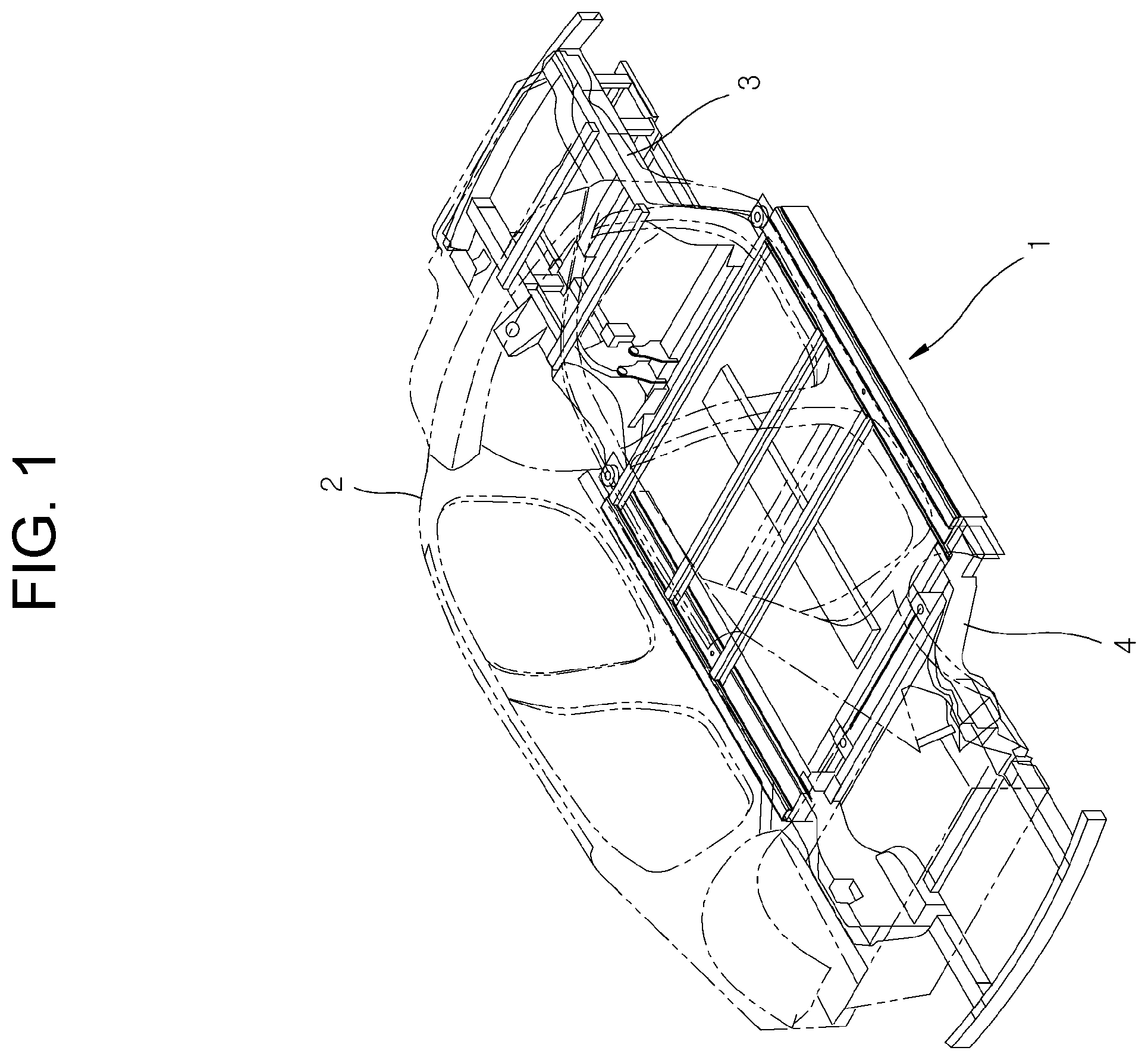 Patent US11787477 — Chassis frame for electric vehicle — Figure 1