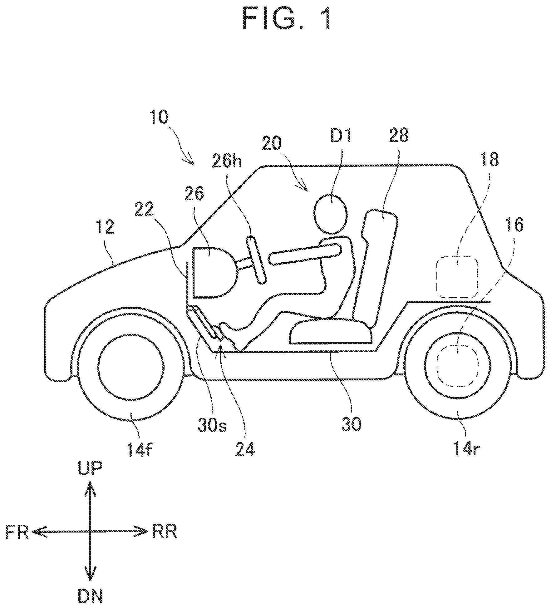 Patent US11787480 — Vehicle — Figure 1