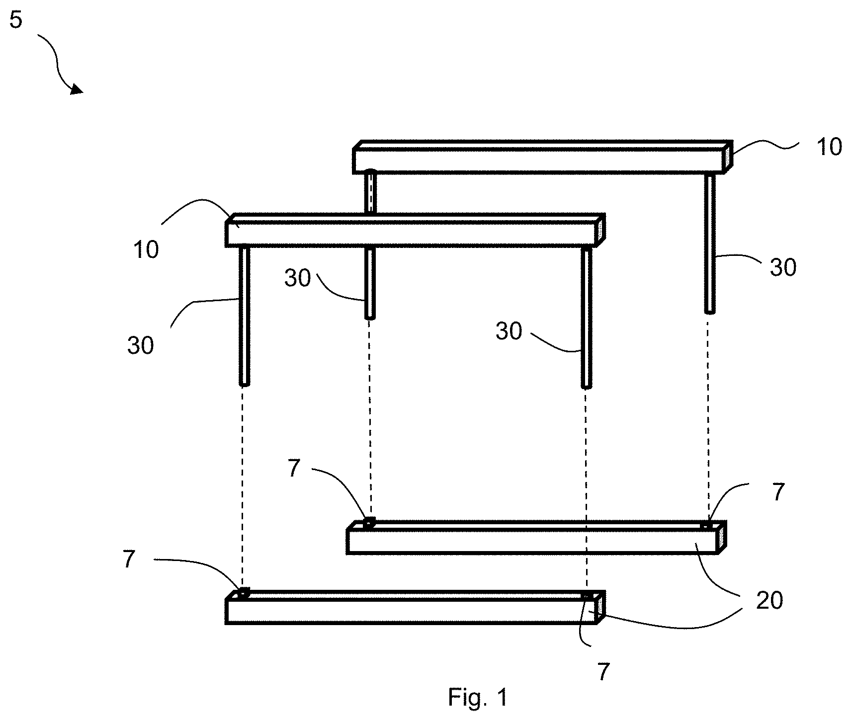 Patent US11787483 — Vehicle support and alignment system and methods of making and using the same — Figure 1