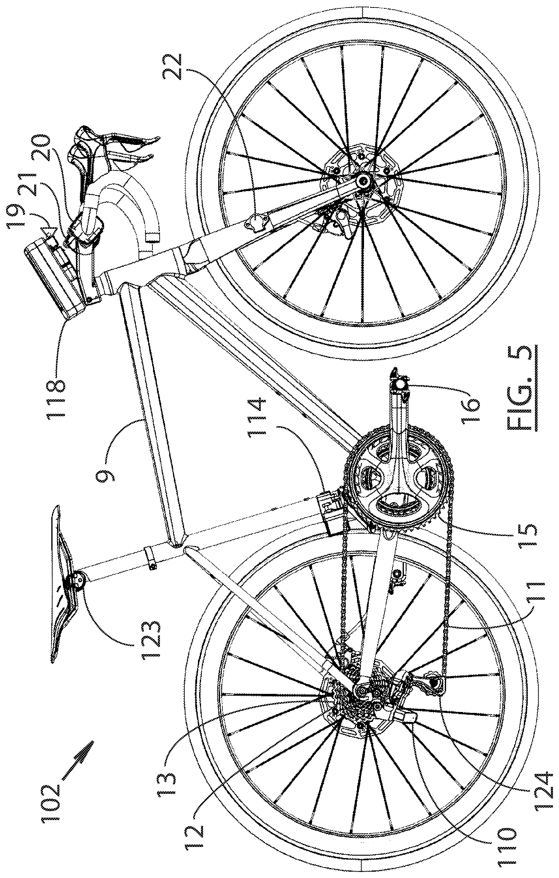 Patent US11787504 Figure 5 – Rear derailleur electrical actuator