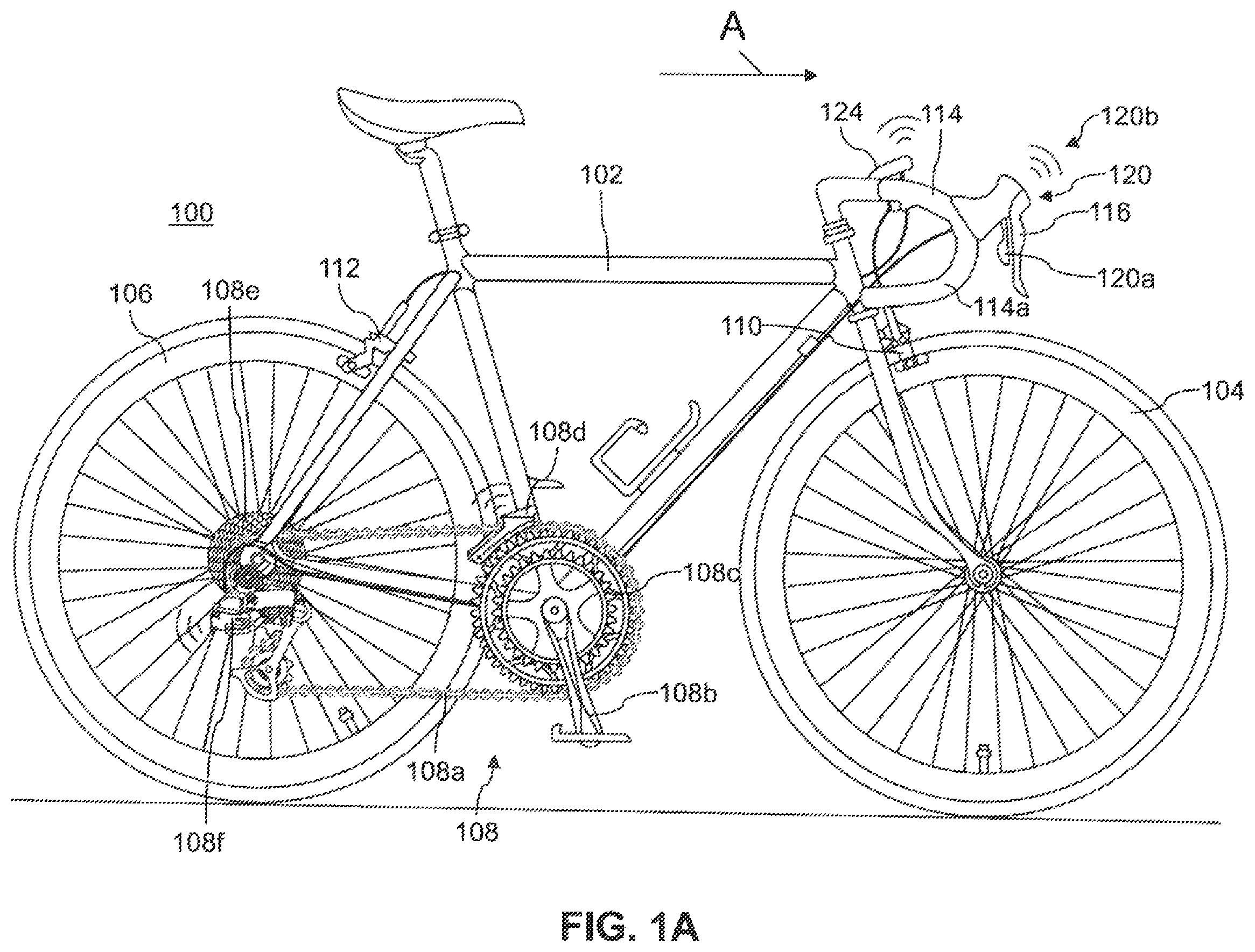 Patent US11787507 — System for a bicycle — Figure 1