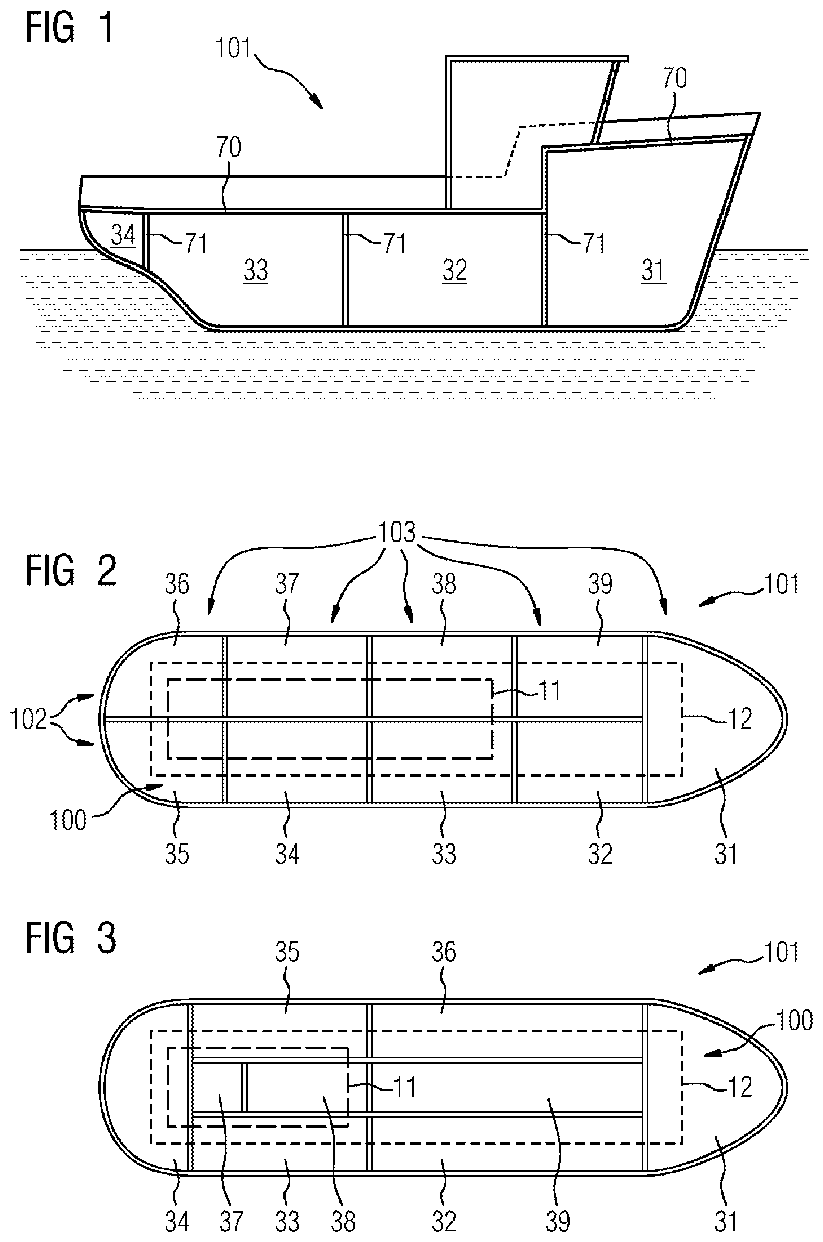 Patent US11787522 — Power supply system for a water-bound device — Figure 1