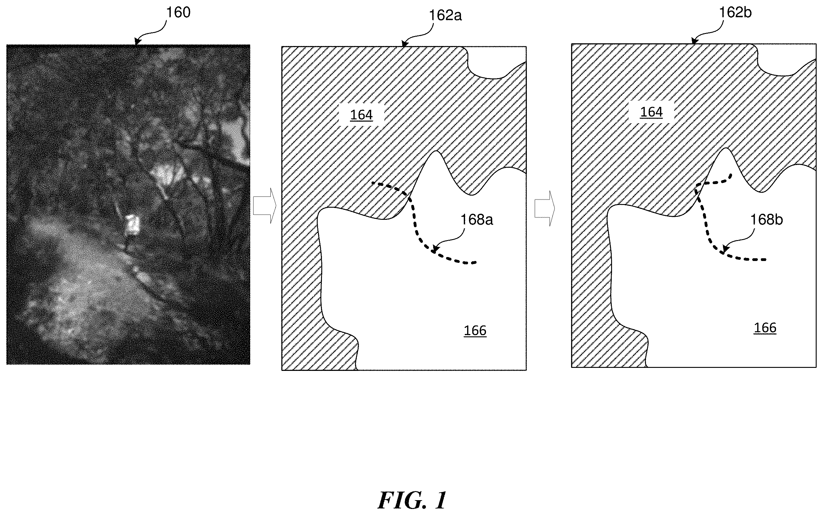 Patent US11787543 — Image space motion planning of an autonomous vehicle — Figure 1